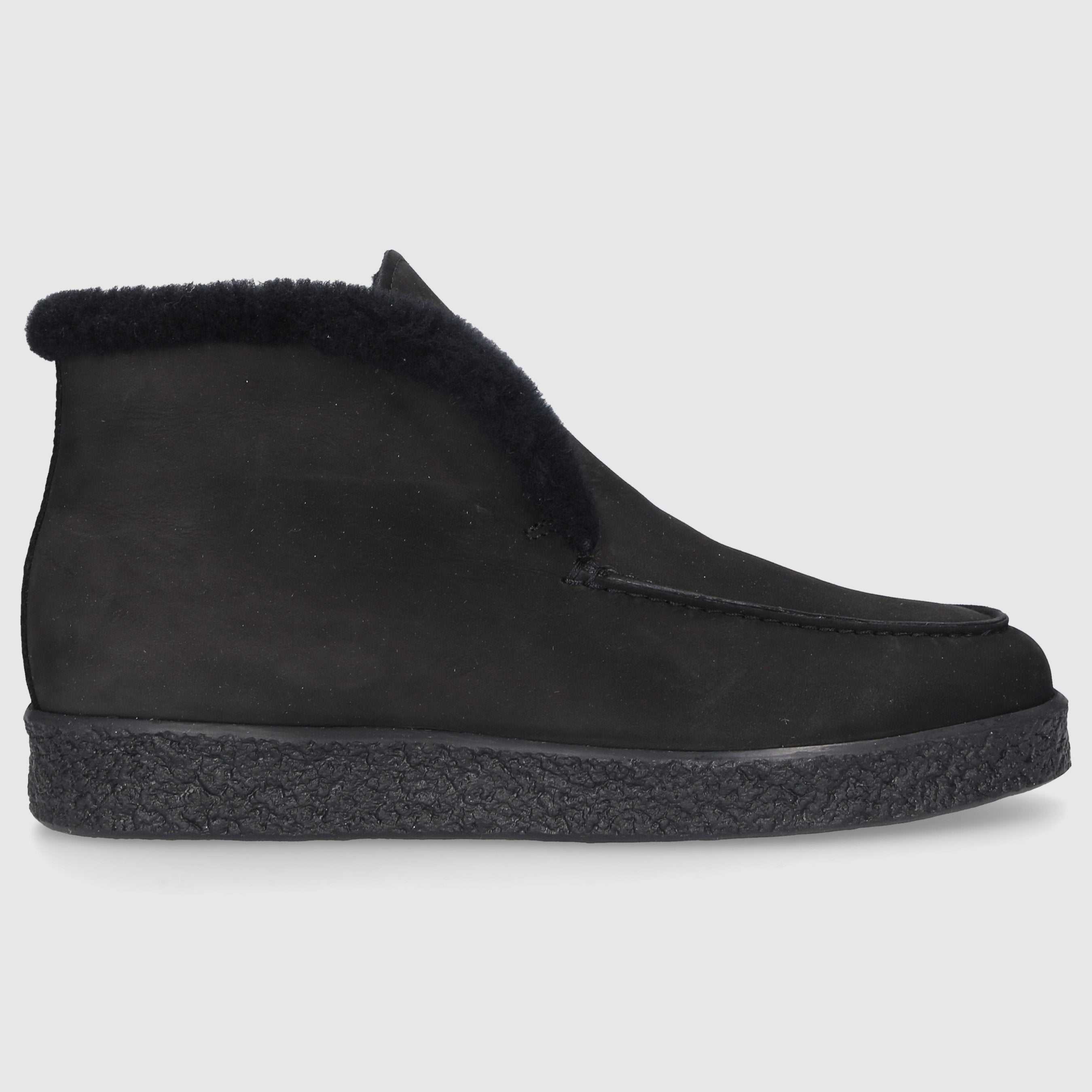 EN AVANT Damen Stiefeletten D0320006-618 Nubukleder schwarz
