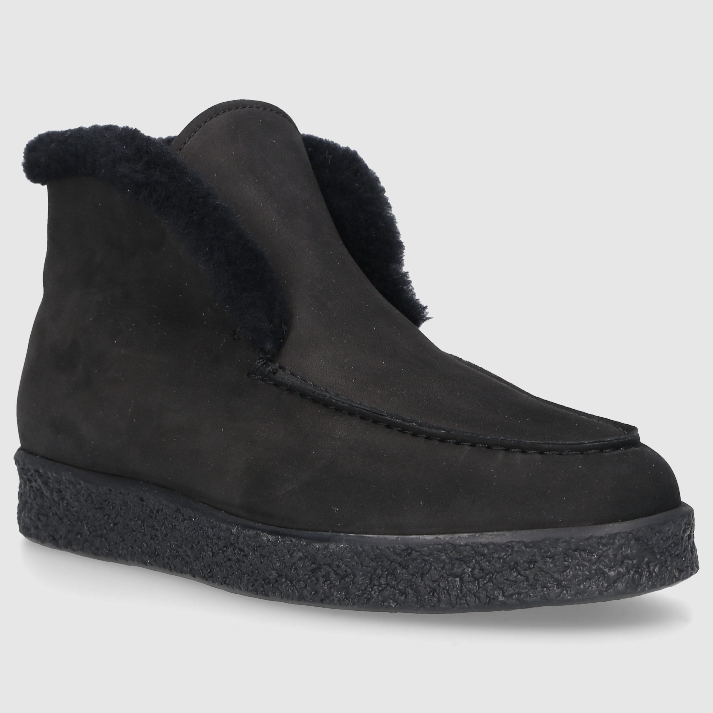 EN AVANT Damen Stiefeletten D0320006-618 Nubukleder schwarz