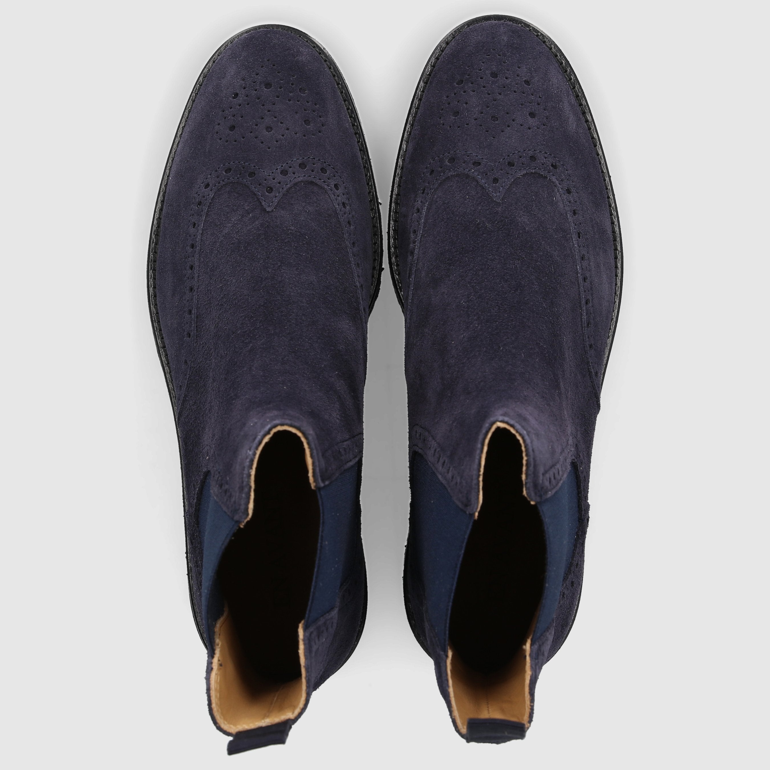 EN AVANT Damen Stiefeletten D0600021-417 Veloursleder blau