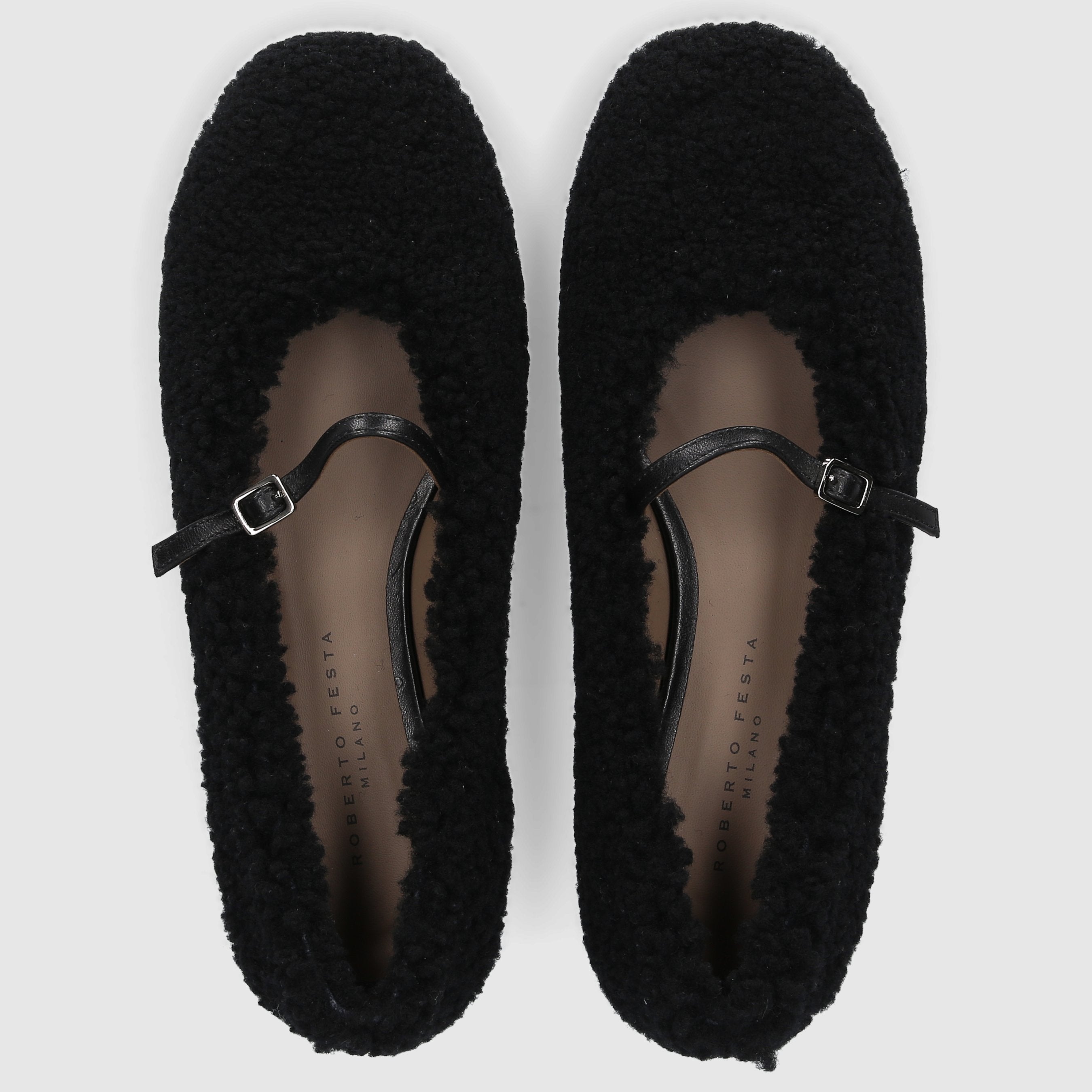 Roberto Festa Damen Ballerinas SHEY Materialmix schwarz