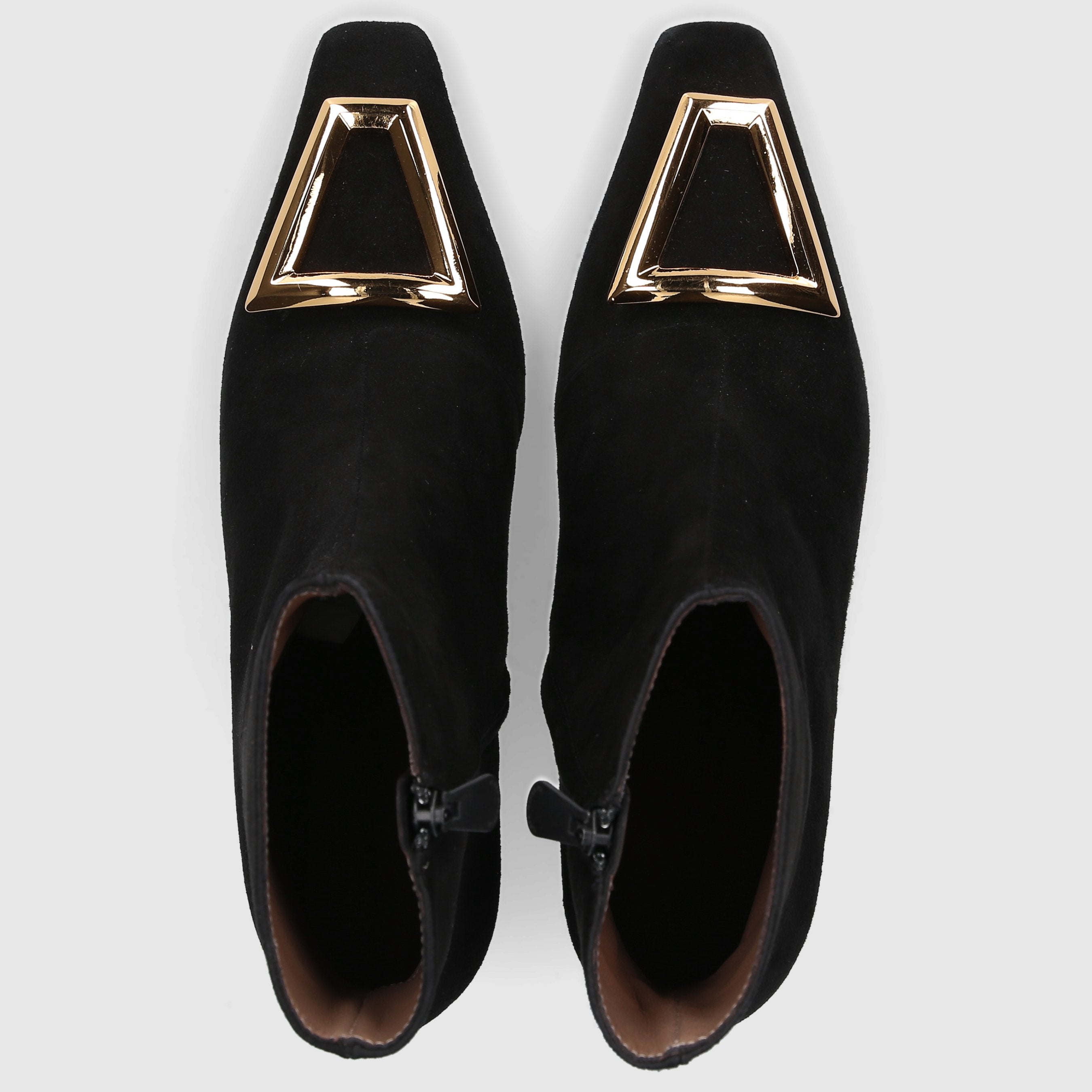 Roberto Festa Damen Stiefeletten RISAS Veloursleder schwarz