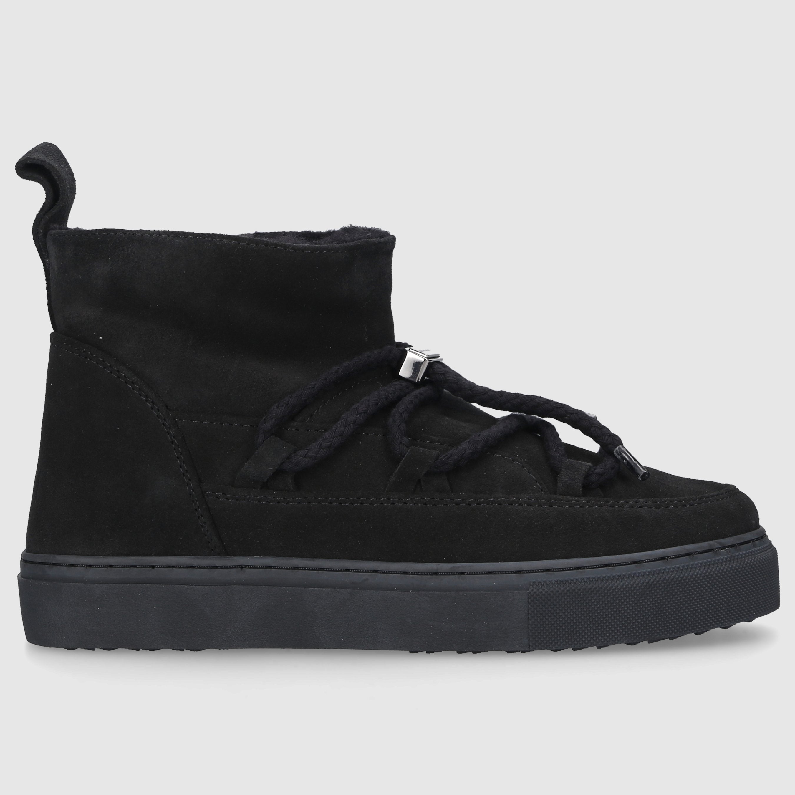 INUIKII Damen Stiefeletten CLASSIC LOW Veloursleder schwarz