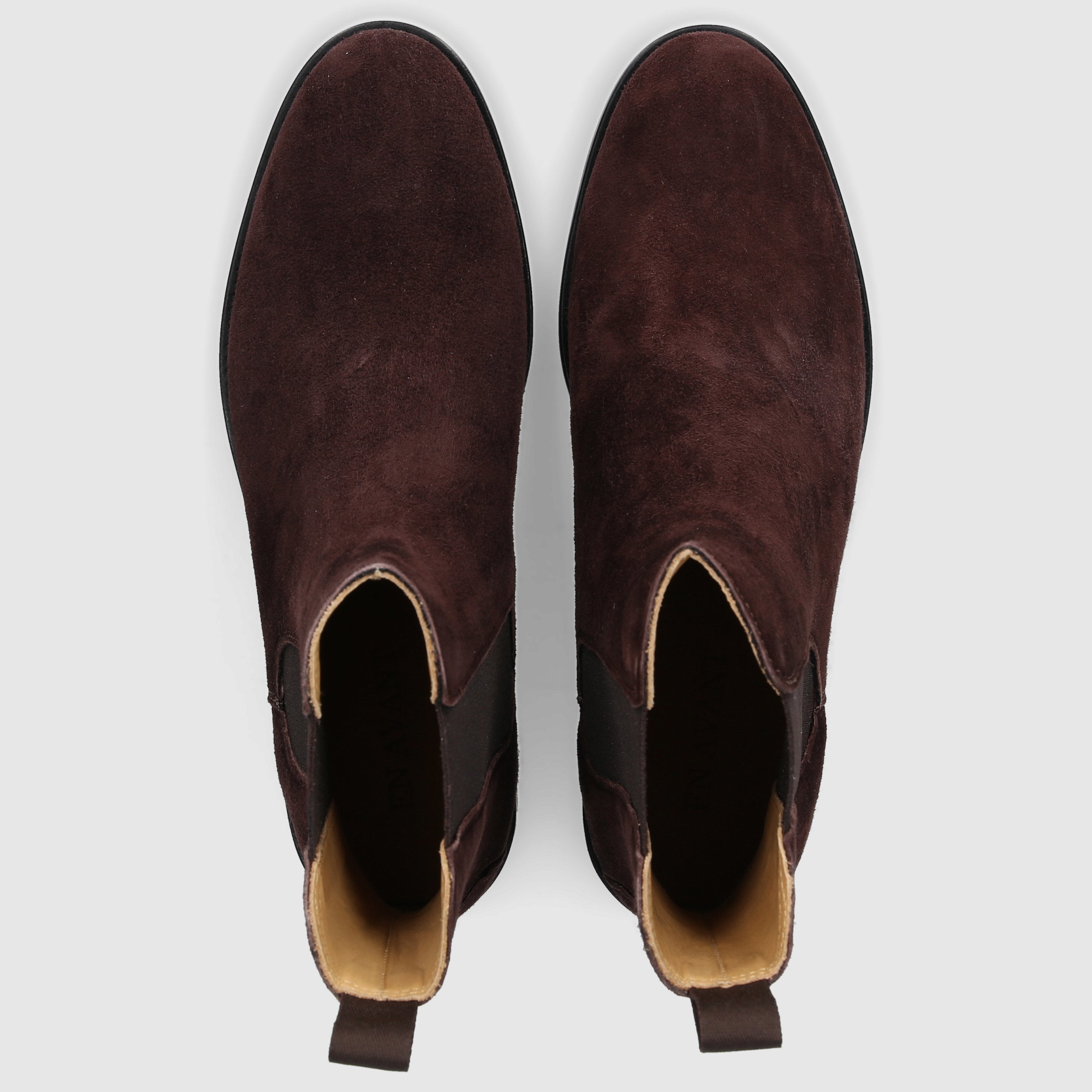 EN AVANT Damen Stiefeletten D0600003-311 Veloursleder dunkelbraun