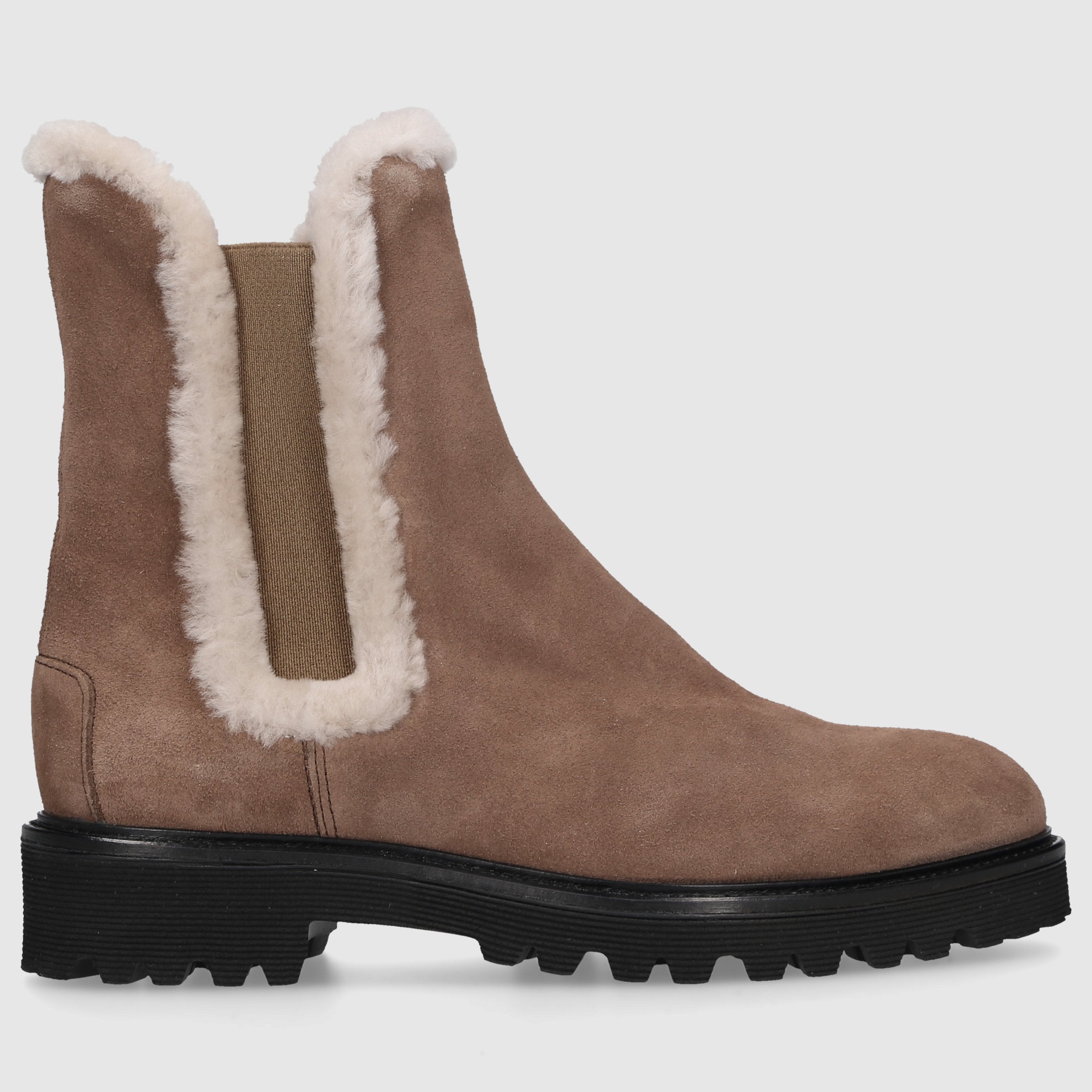 EN AVANT Damen Stiefeletten VALENCIA Veloursleder braun-kombi