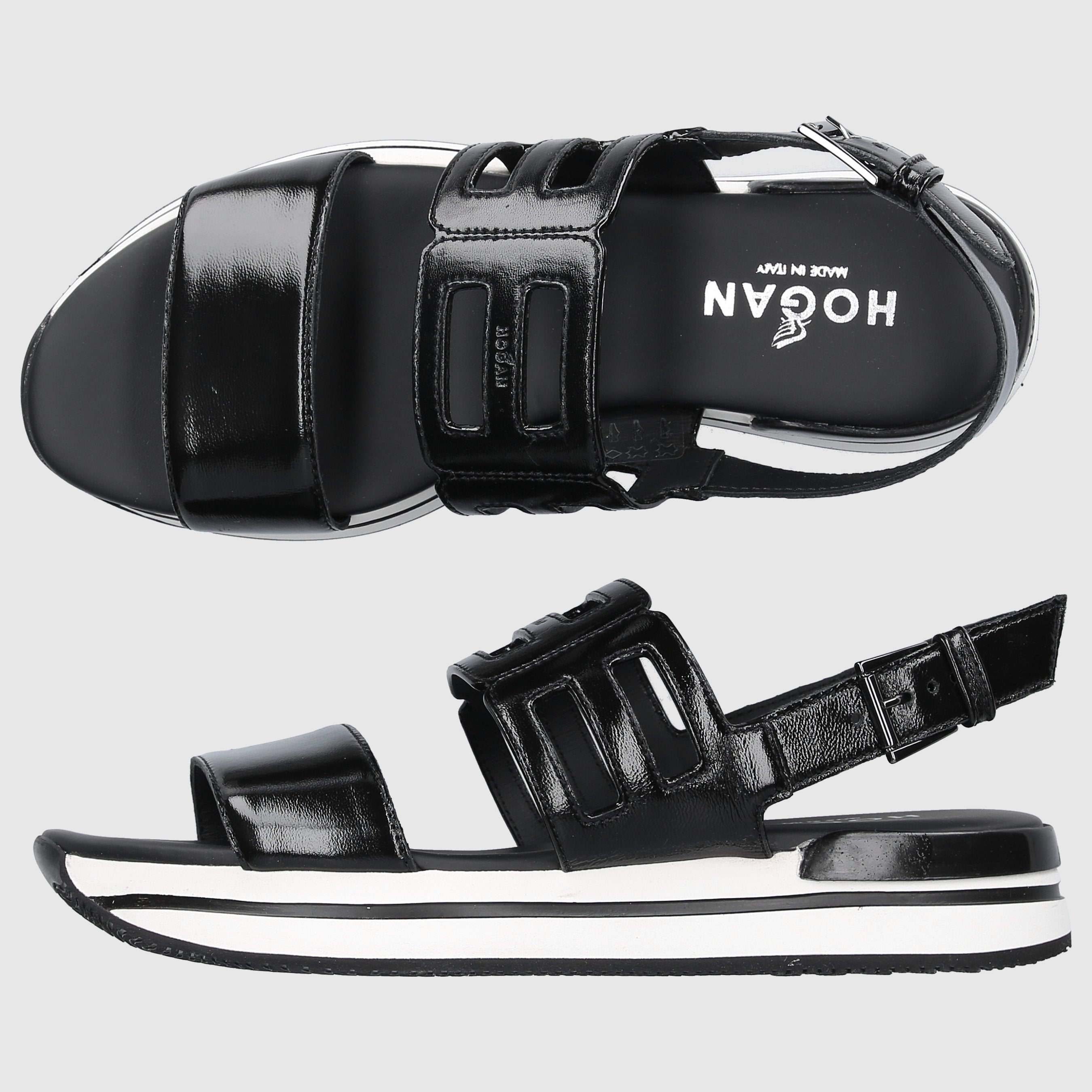 Hogan Damen Sandalen H257 Kalbsleder