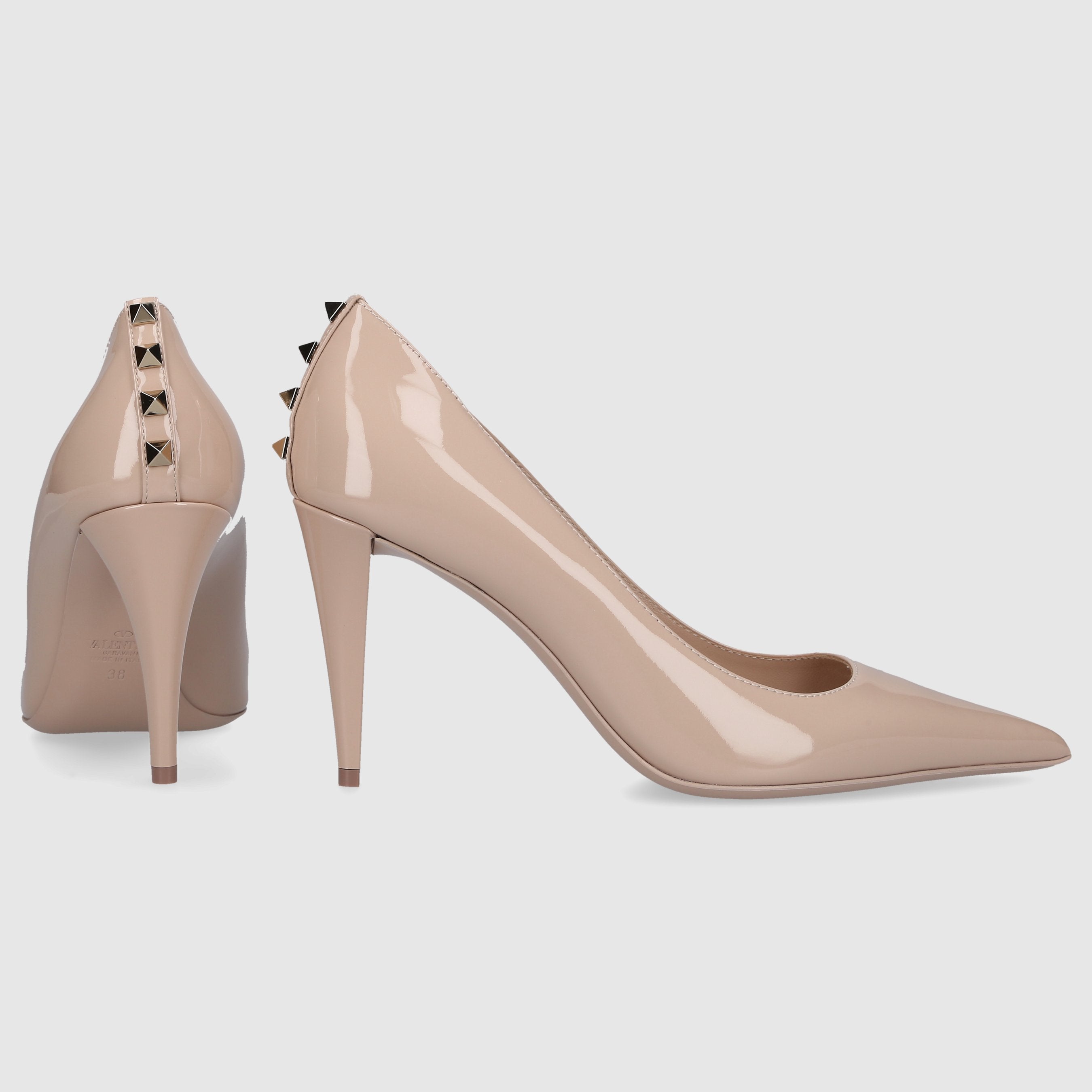 Valentino Garavani Damen Pumps ROCKSTUD Lackleder