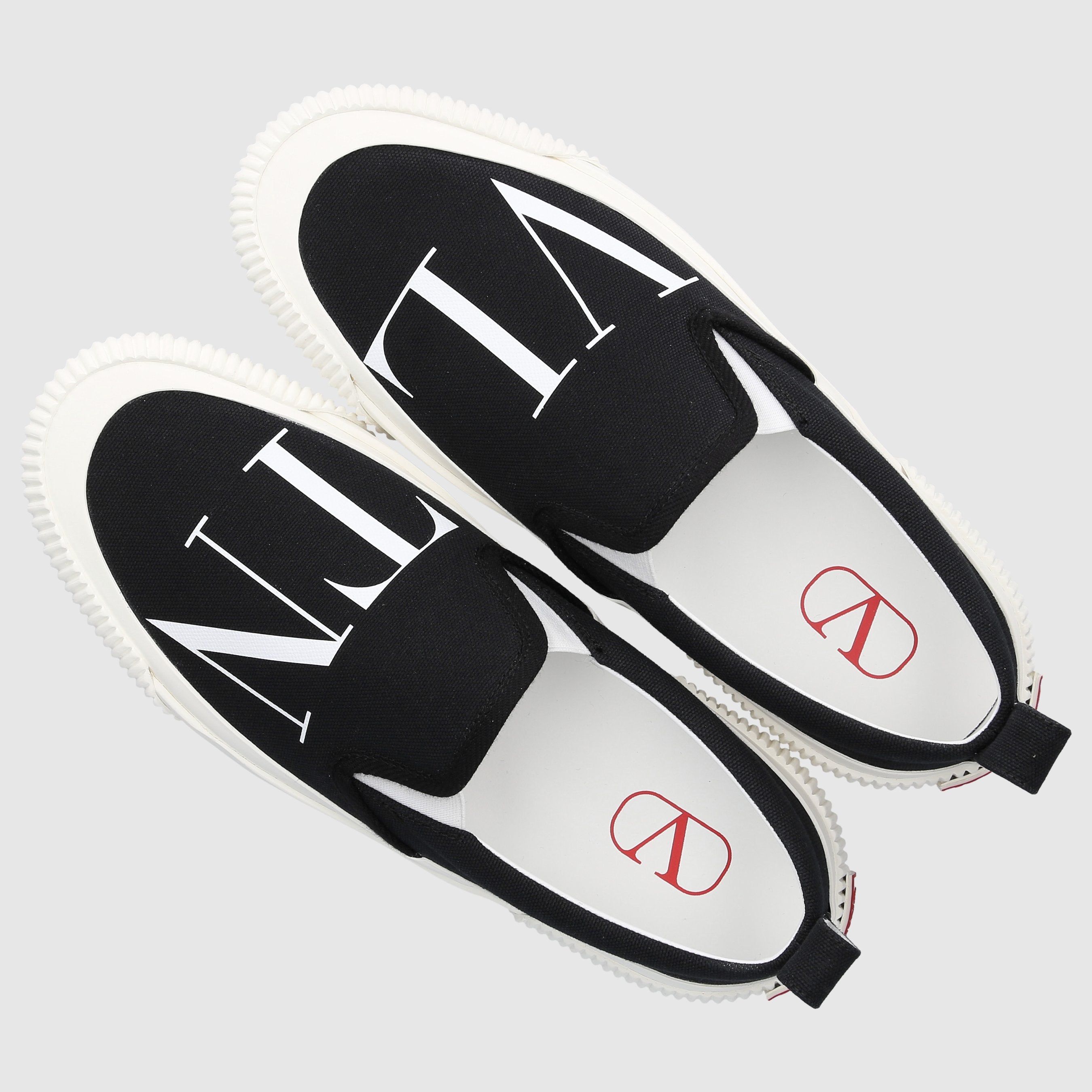 Valentino Garavani Herren Slipper VLTN Canvas