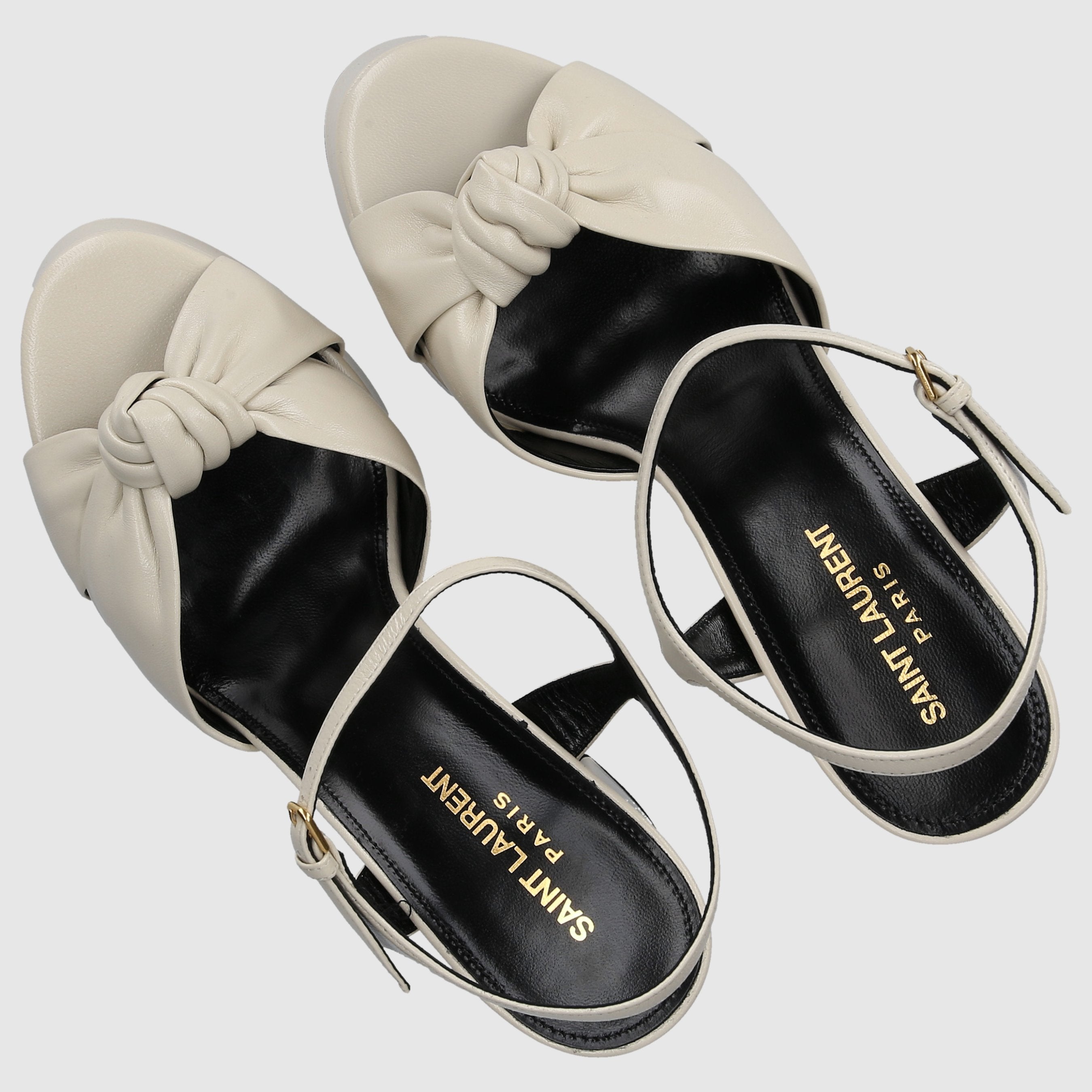 Saint Laurent Damen Sandalen BIANCA 85 Kalbsleder