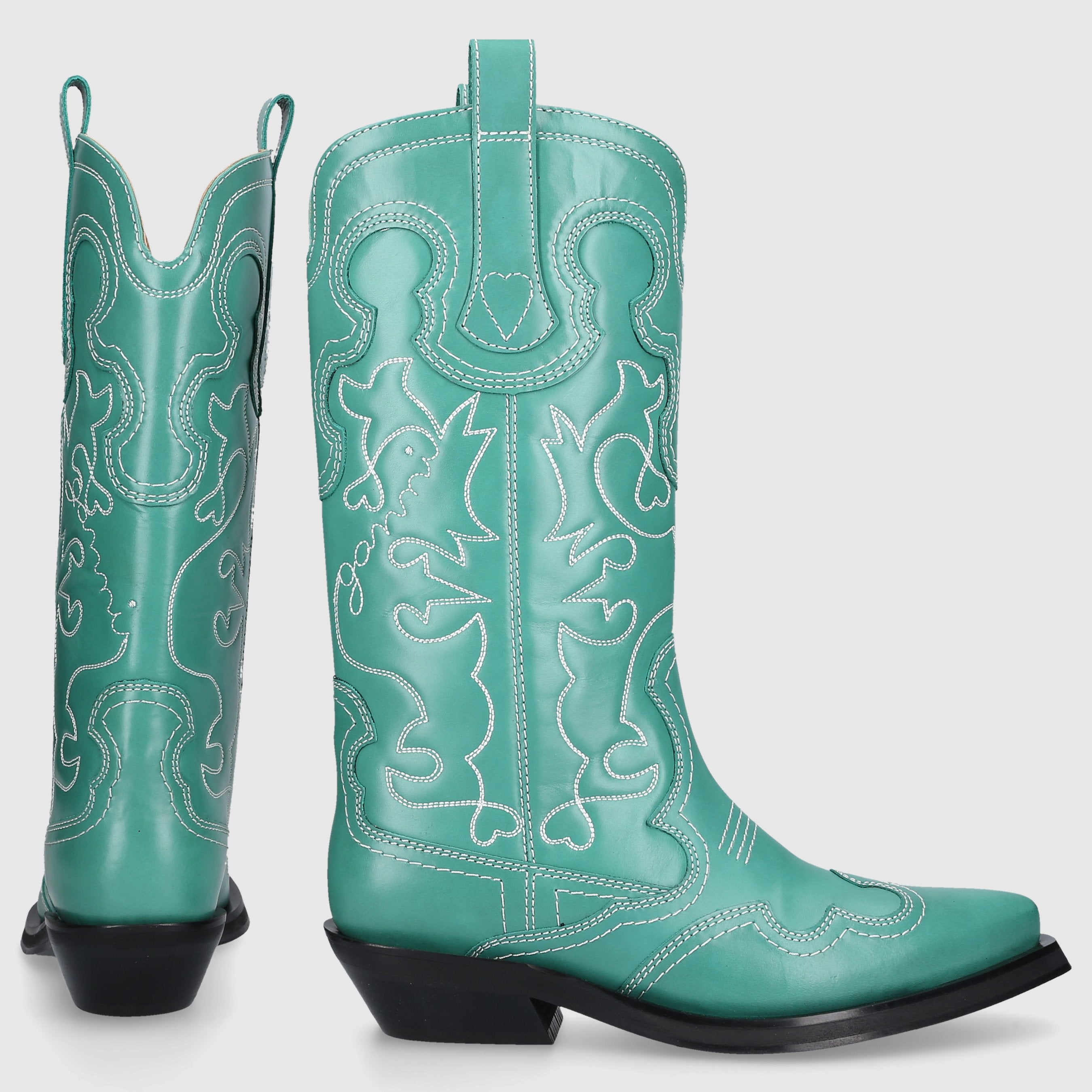 Ganni Damen Cowboystiefel KELLY Kalbsleder
