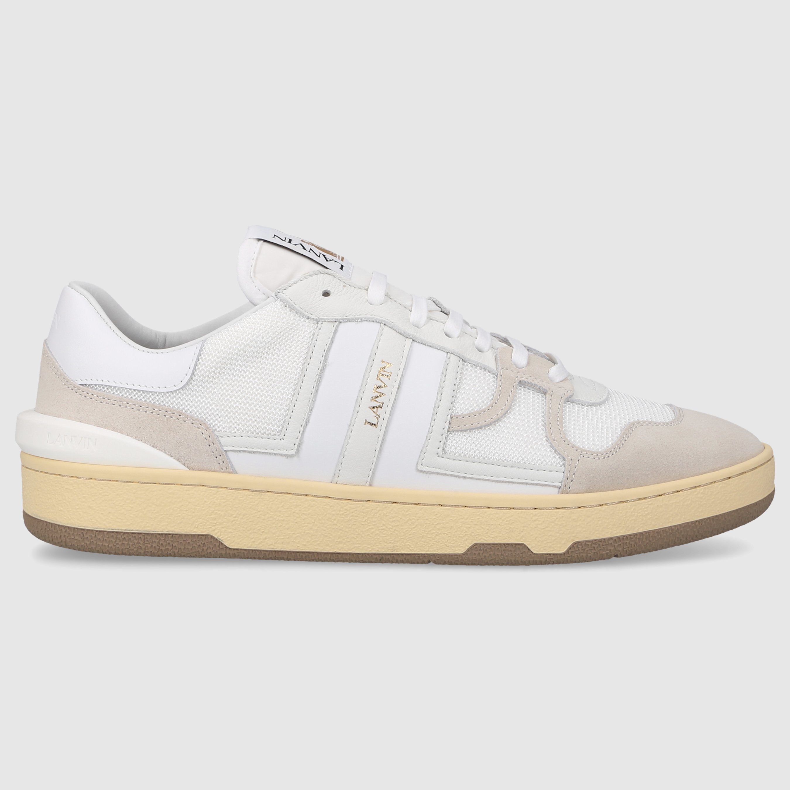 Lanvin Herren Sneaker low MESH CLAY Veloursleder