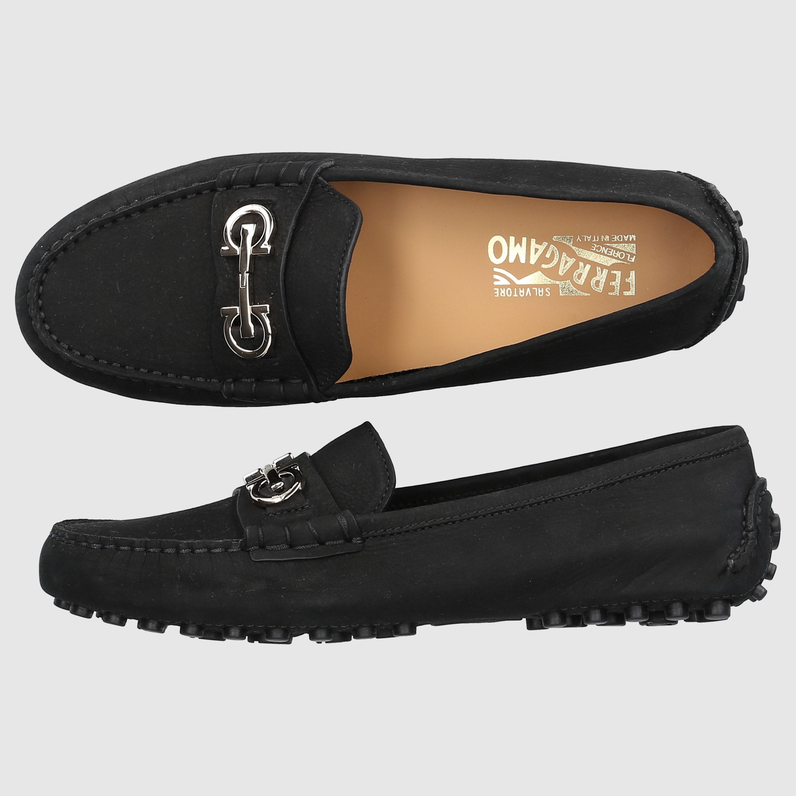 Salvatore Ferragamo Damen Loafer 01E393 Veloursleder