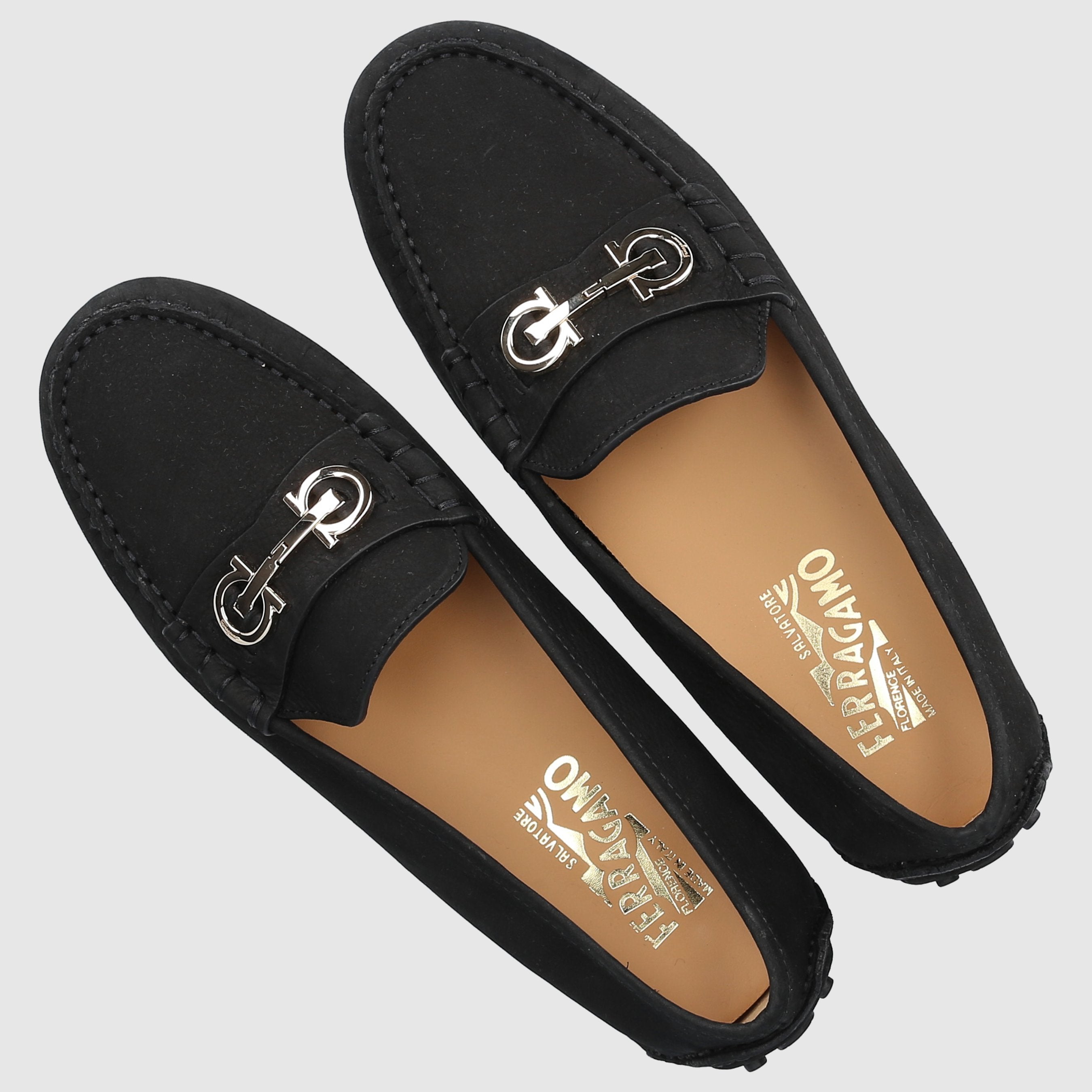 Salvatore Ferragamo Damen Loafer 01E393 Veloursleder