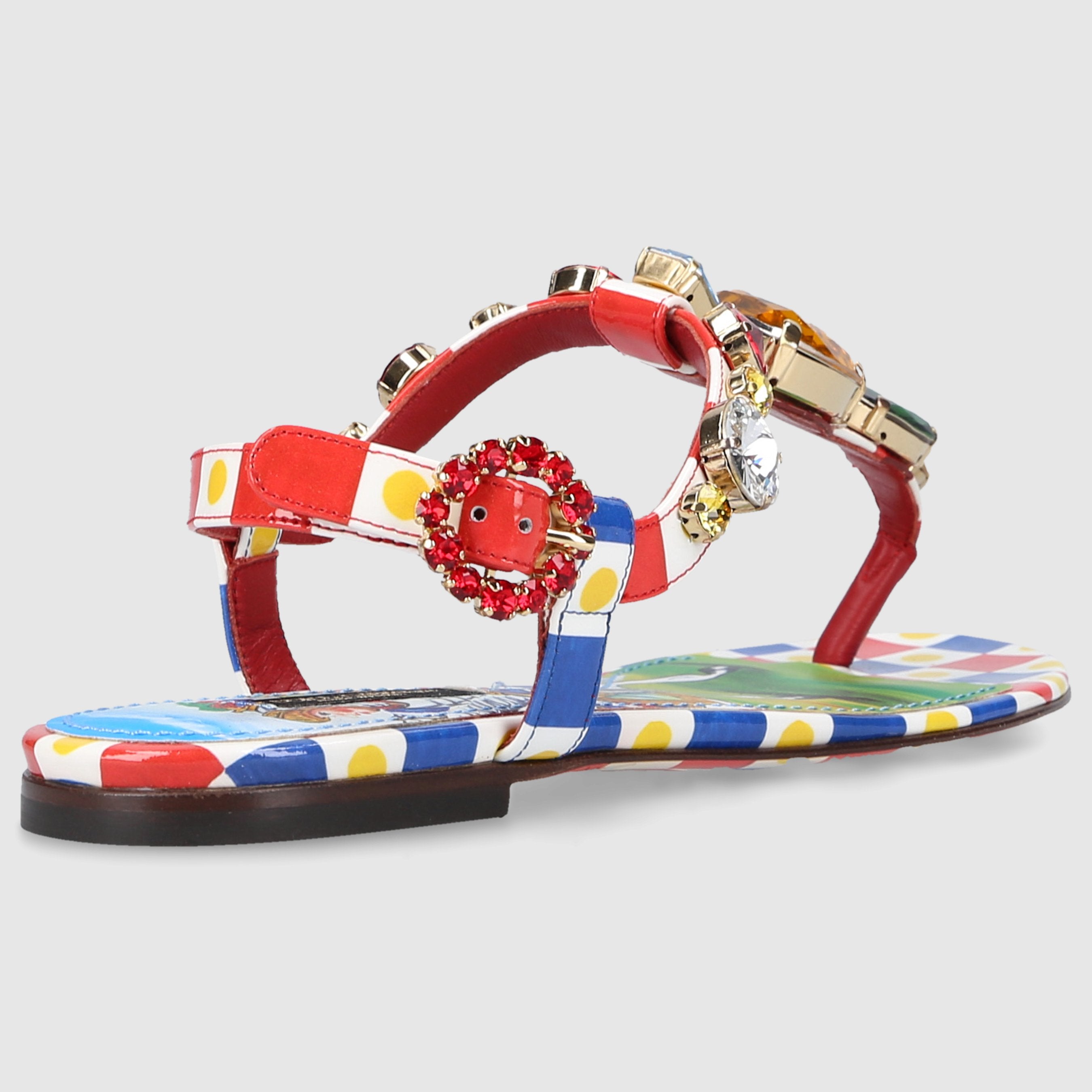 Dolce & Gabbana Damen Zehentrenner INFRADITO 05 Lackleder