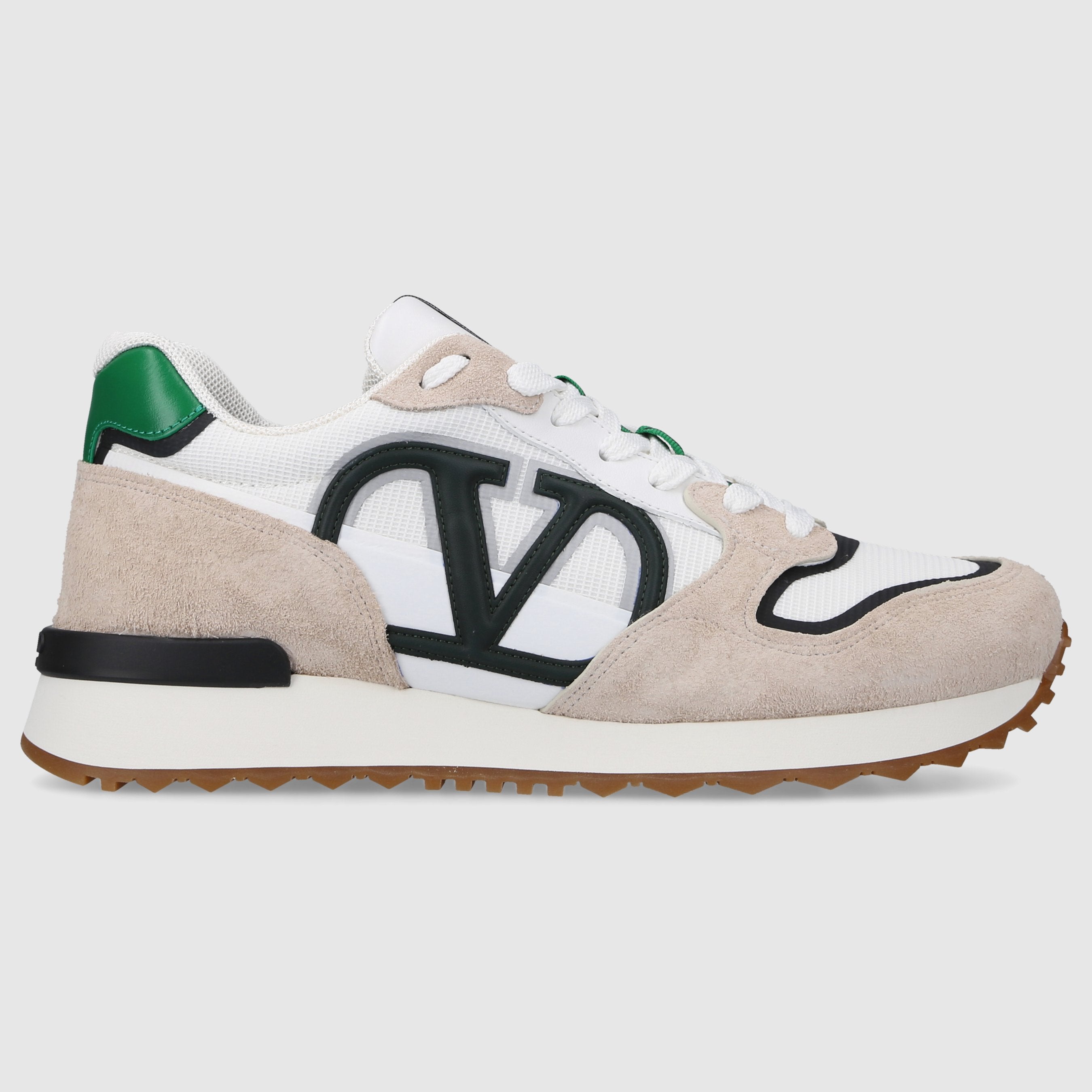Valentino Garavani Herren Sneaker low VLOGO PACE Veloursleder