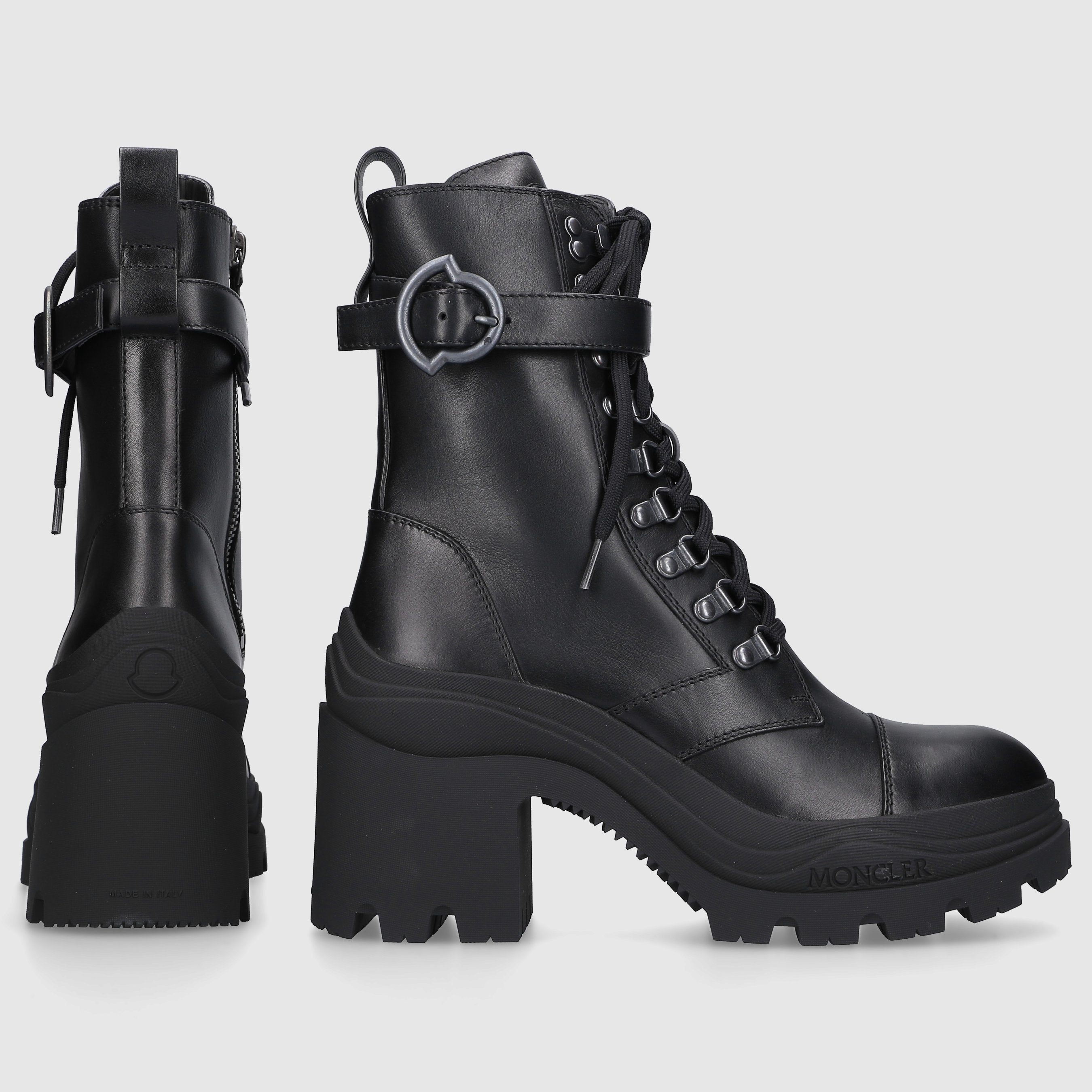 Moncler Damen Schnürstiefeletten ENVILLE Kalbsleder
