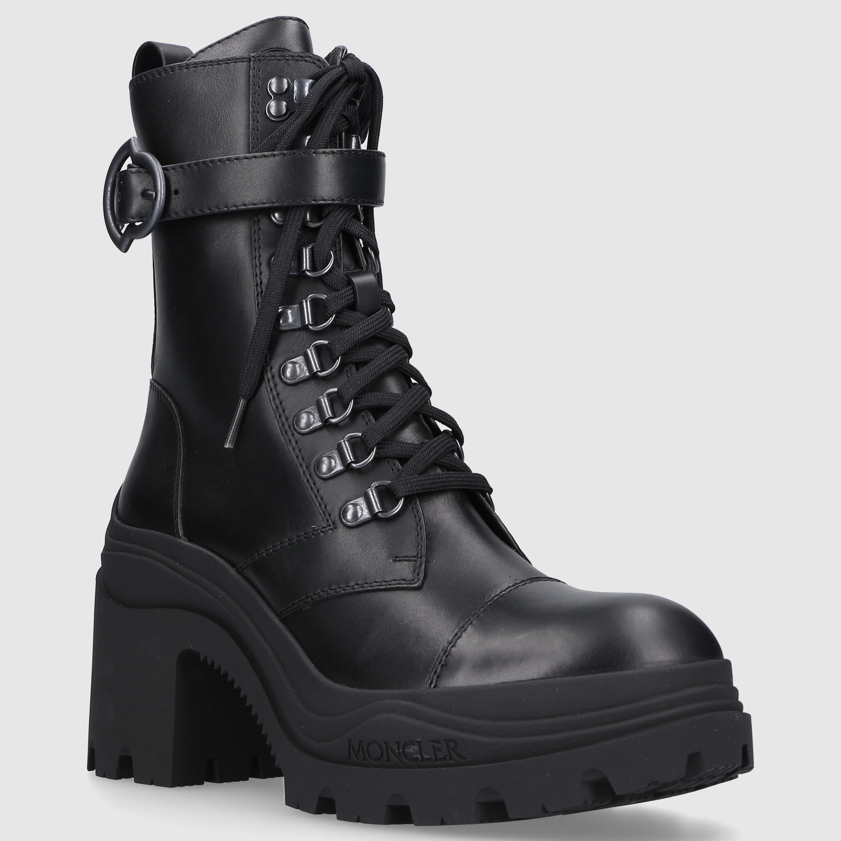 Moncler Damen Schnürstiefeletten ENVILLE Kalbsleder