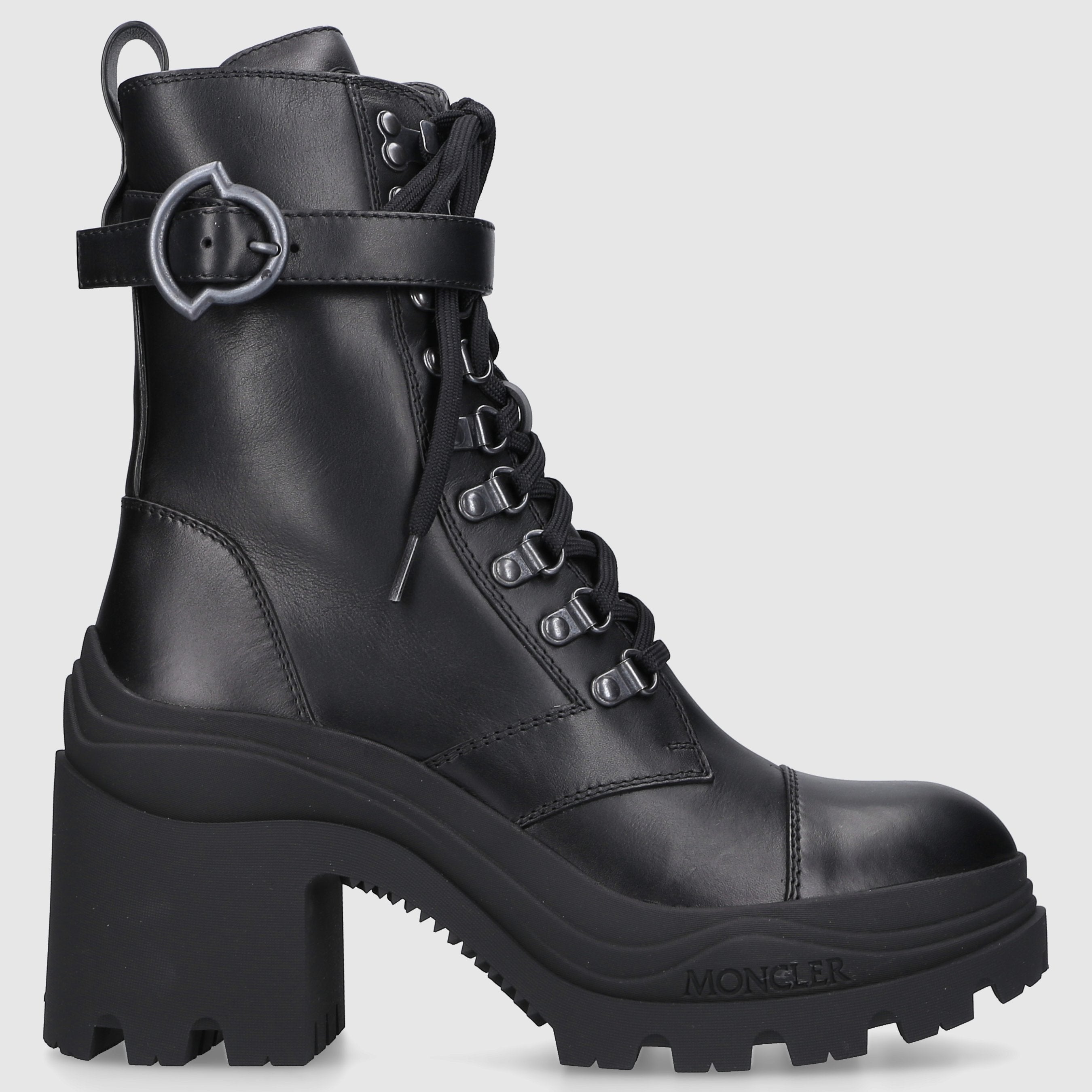 Moncler Damen Schnürstiefeletten ENVILLE Kalbsleder