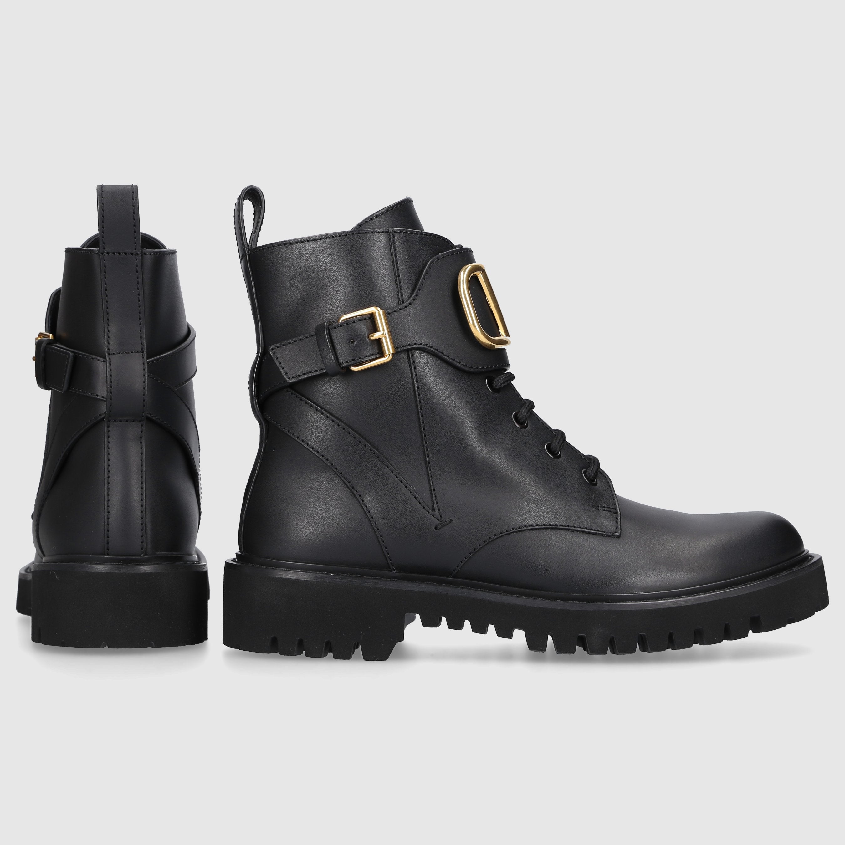 Valentino Garavani Damen Stiefeletten COMBAT BOOT Kalbsleder
