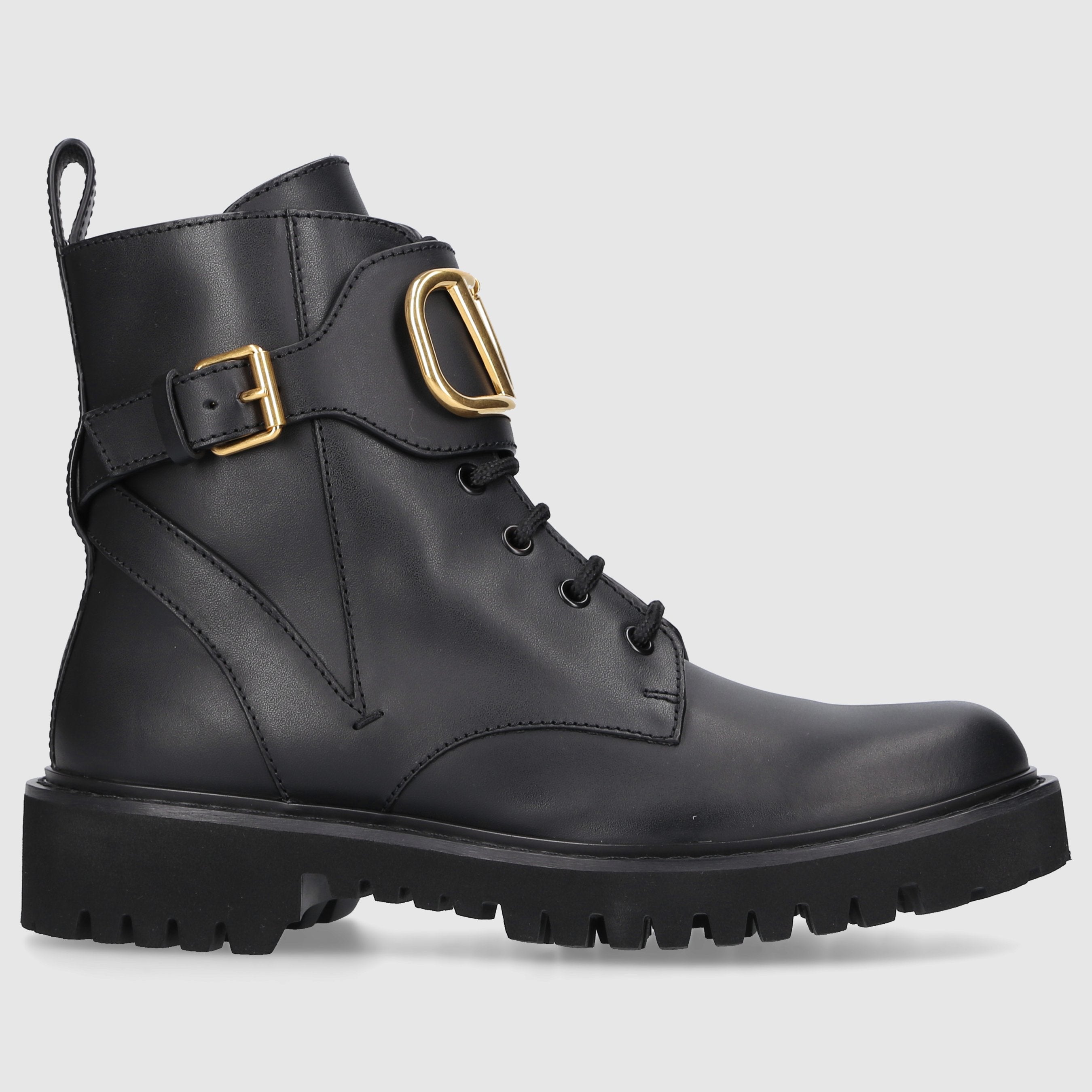 Valentino Garavani Damen Stiefeletten COMBAT BOOT Kalbsleder