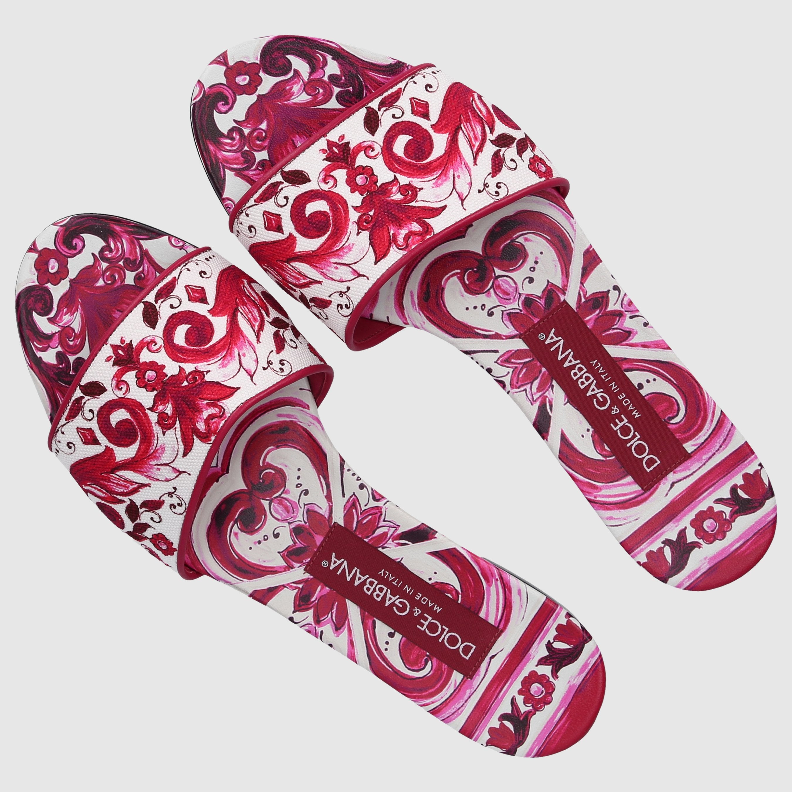 Dolce & Gabbana Damen Pantoletten PRINTED Canvas