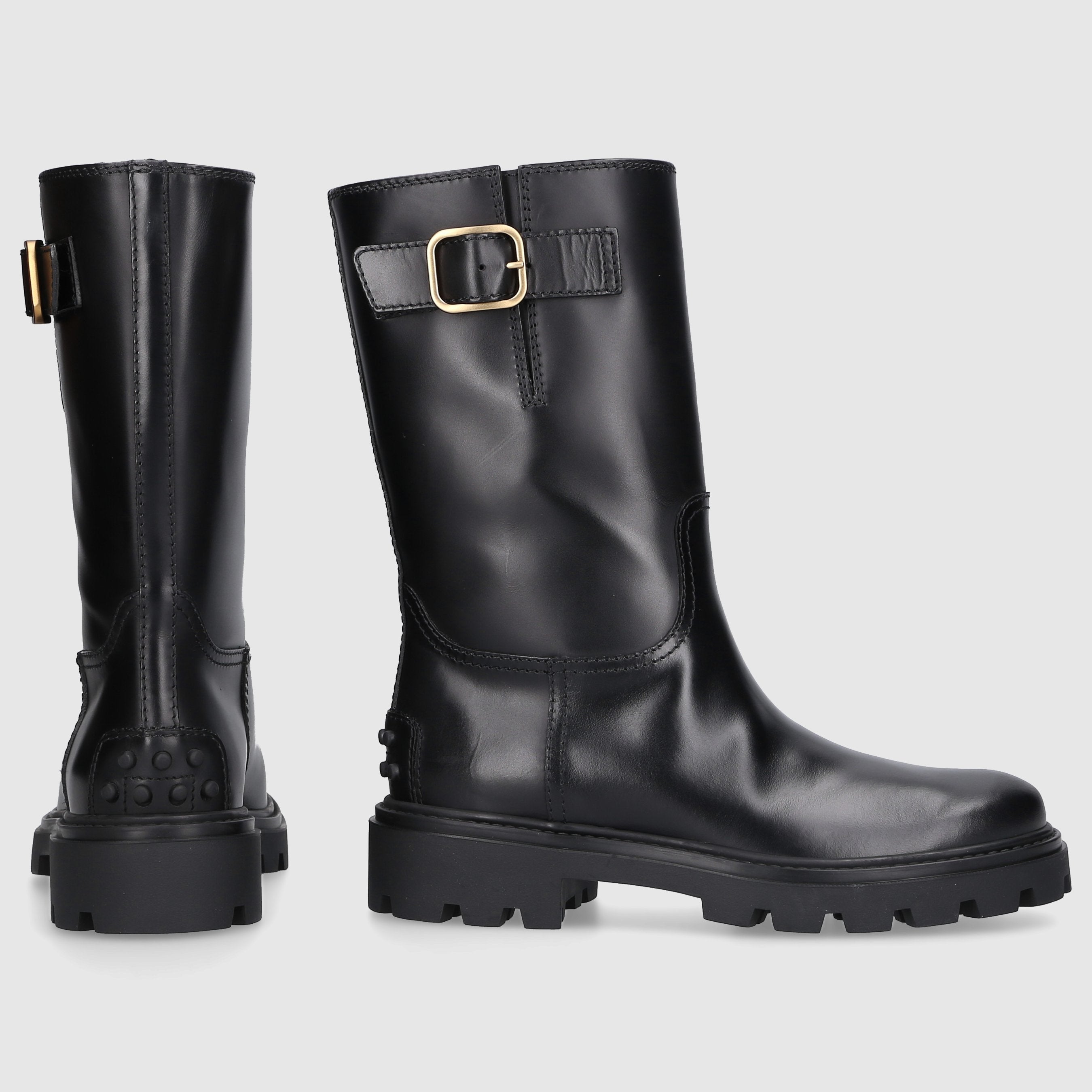 Tod's Damen Stiefeletten BUCKLE  Kalbsleder