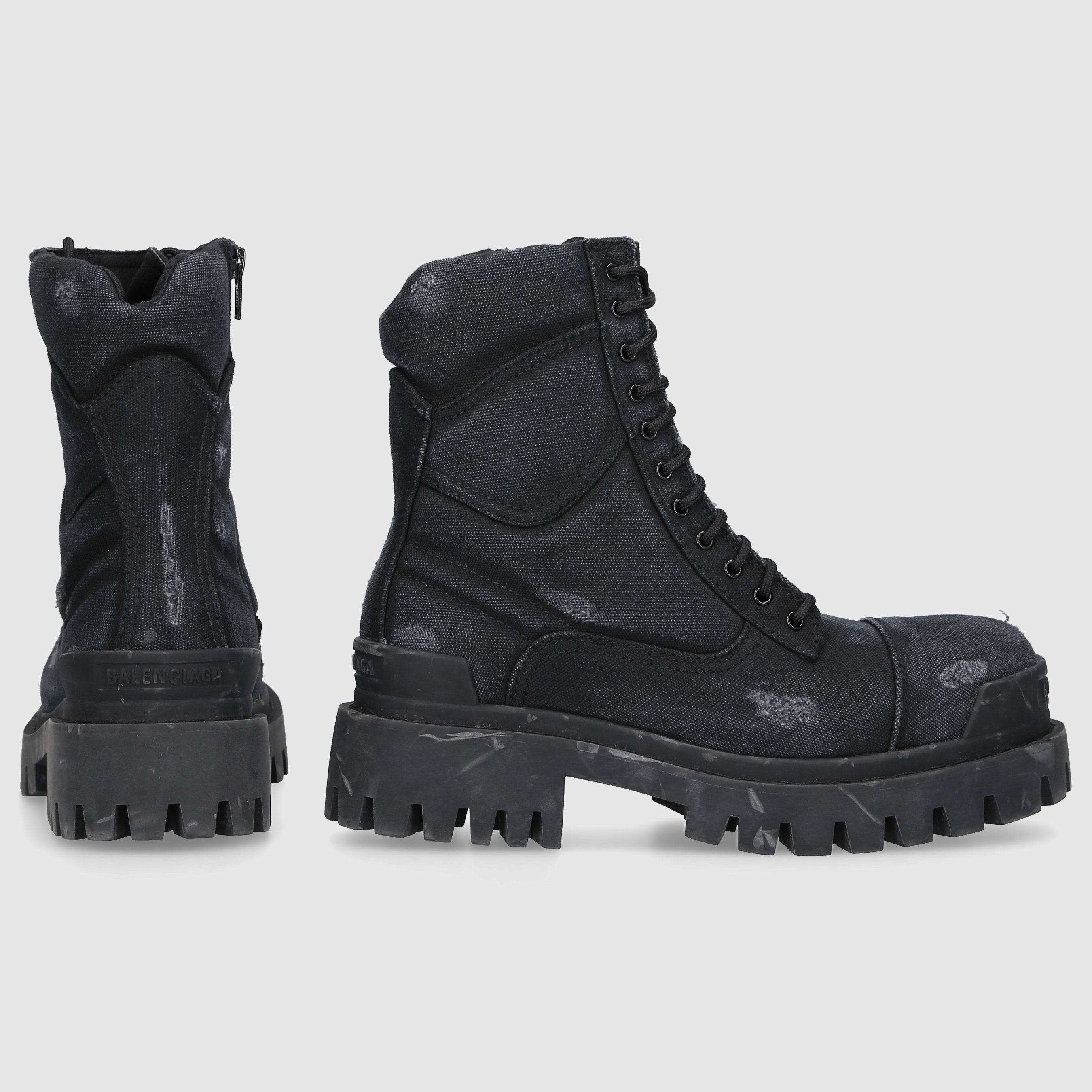 Balenciaga Damen Stiefeletten COMBAT  Canvas