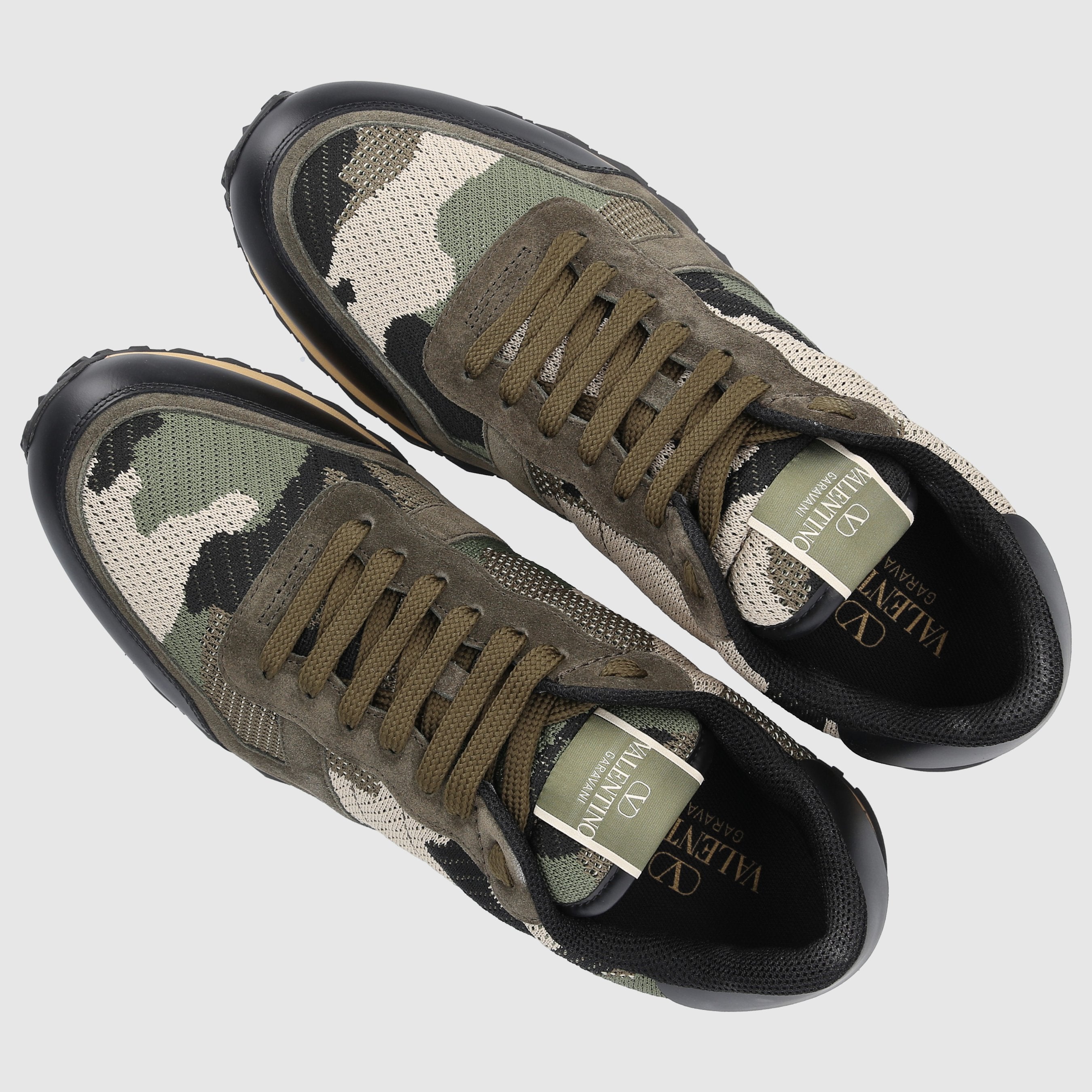 Valentino Garavani Herren Sneaker low ROCKRUNNER  Veloursleder