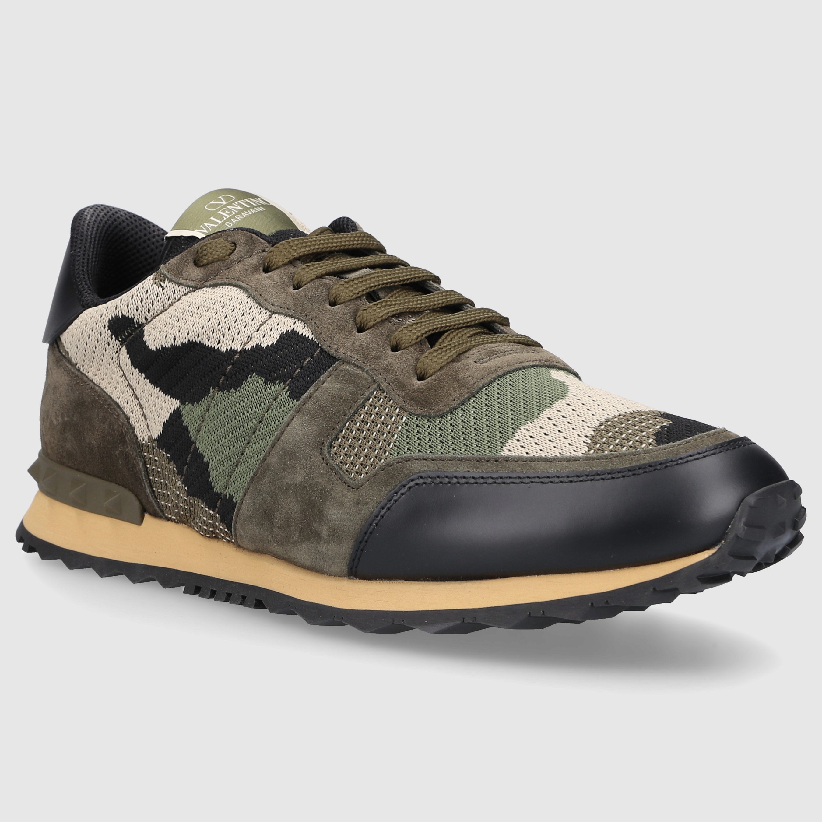 Valentino Garavani Herren Sneaker low ROCKRUNNER  Veloursleder