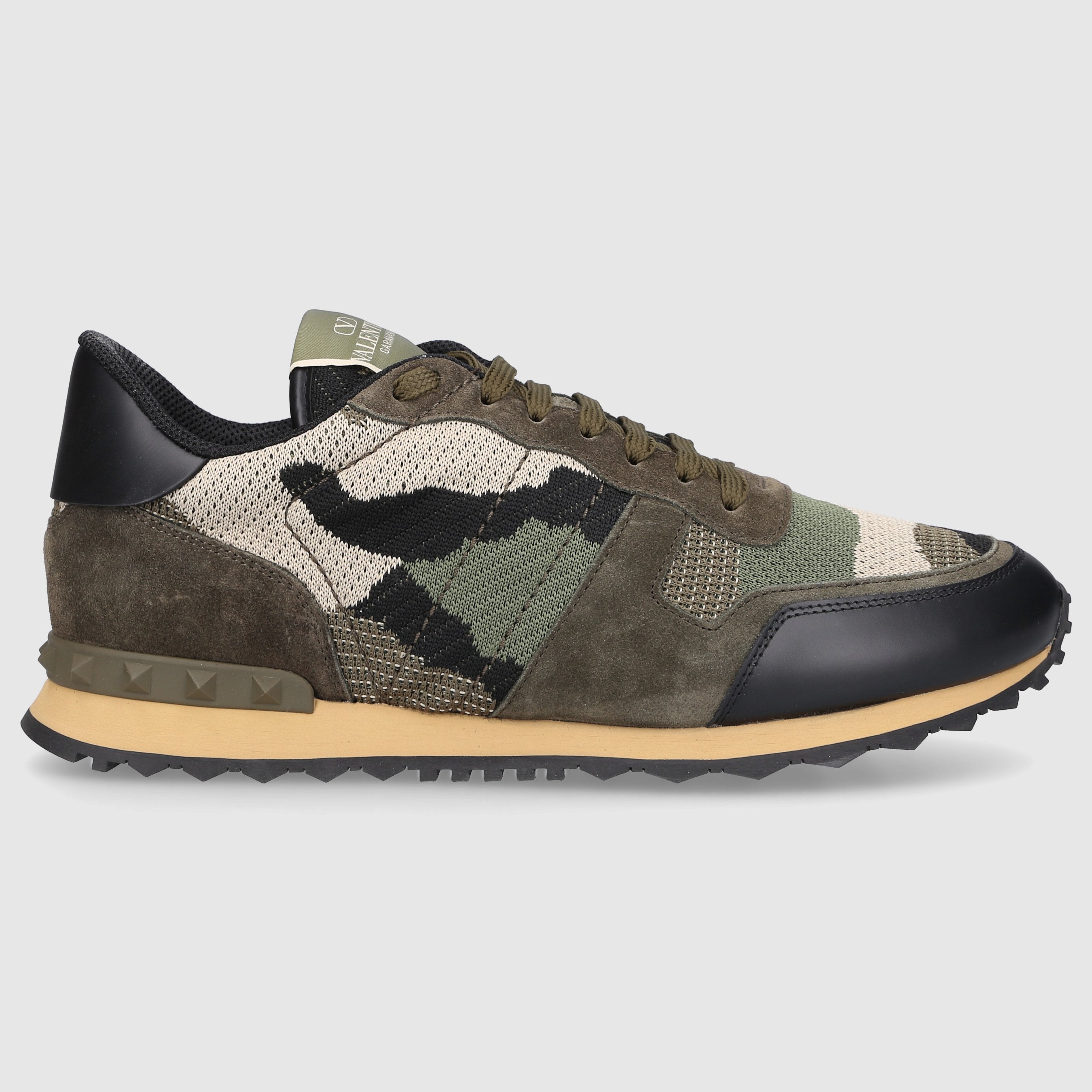 Valentino Garavani Herren Sneaker low ROCKRUNNER  Veloursleder