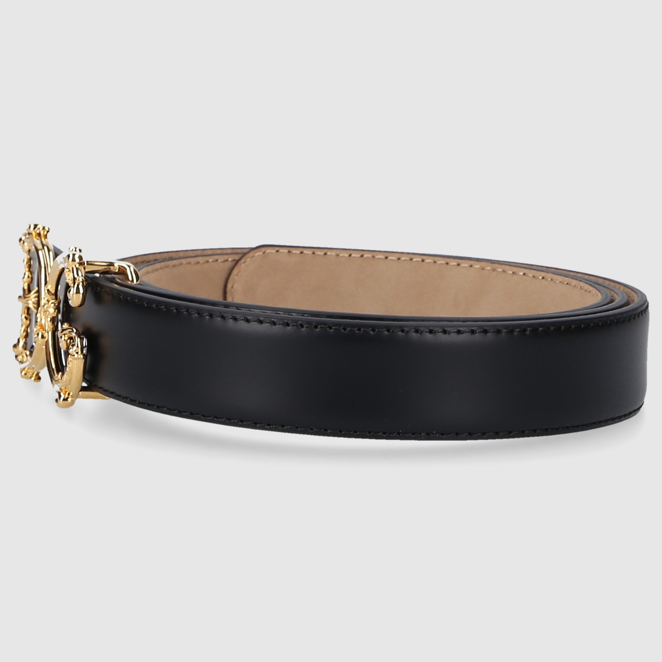 Dolce & Gabbana Damen Gürtel DG Kalbsleder