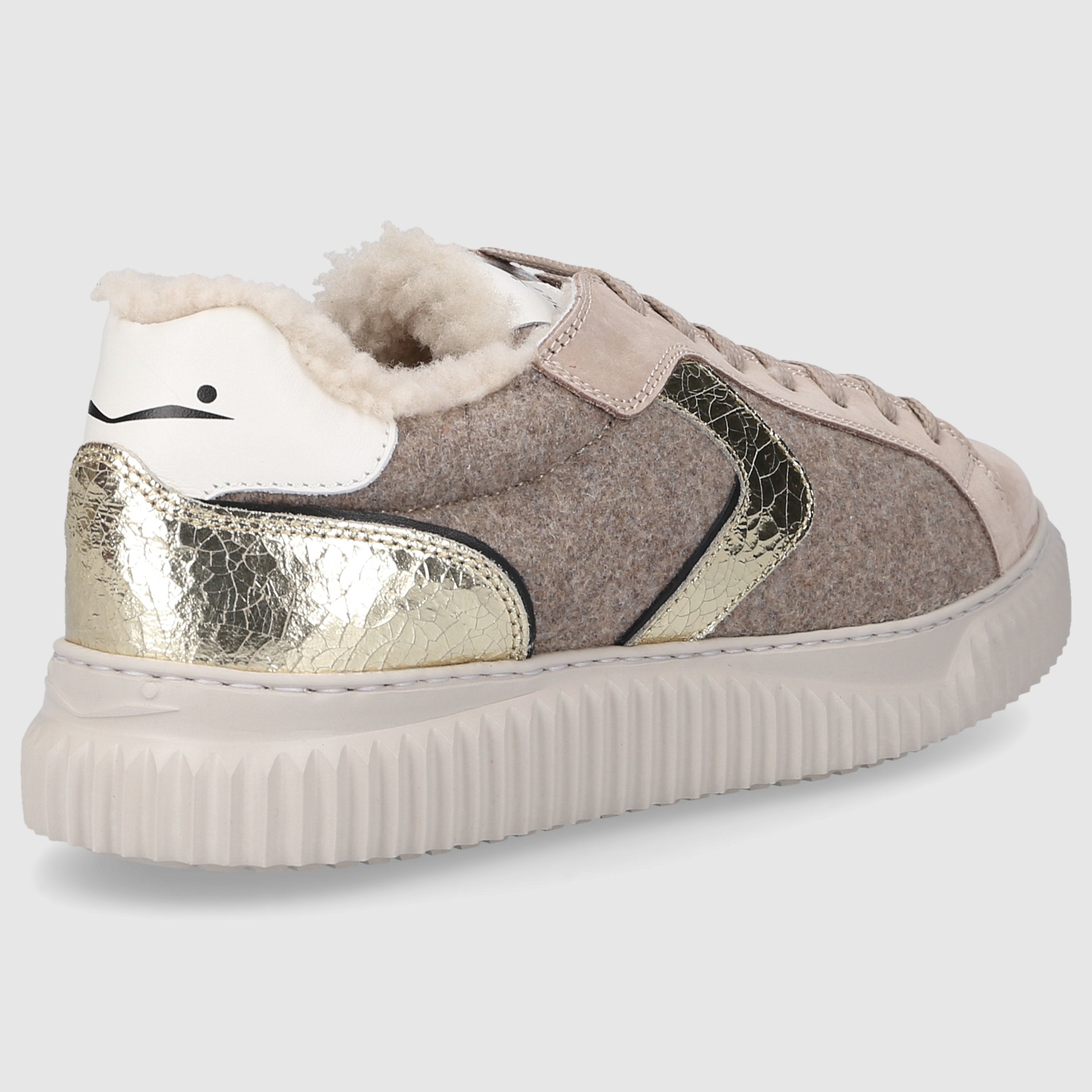 VOILE BLANCHE Damen Sneaker low LIPARI FUR Veloursleder