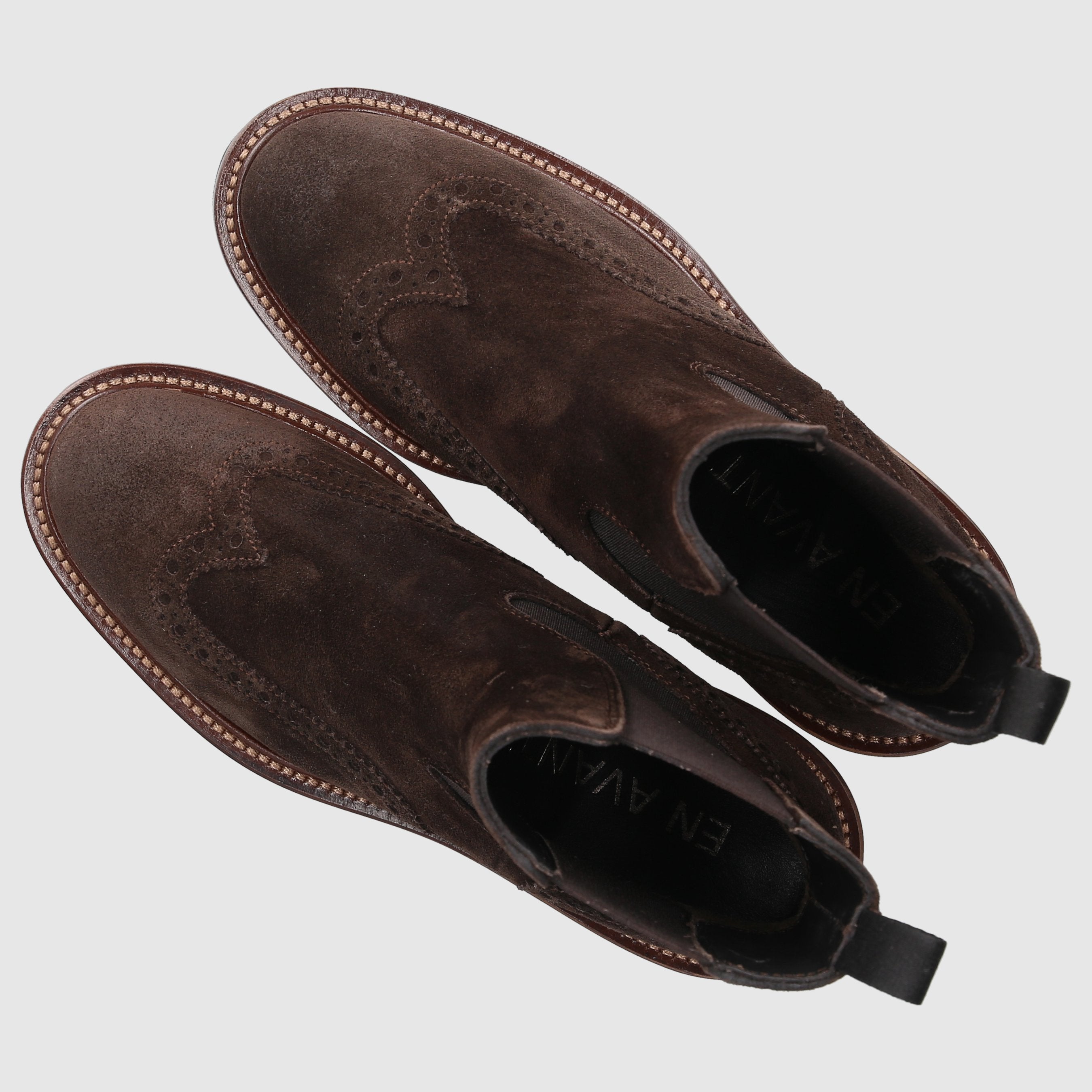 EN AVANT Damen Chelsea Boots 446-24 Veloursleder
