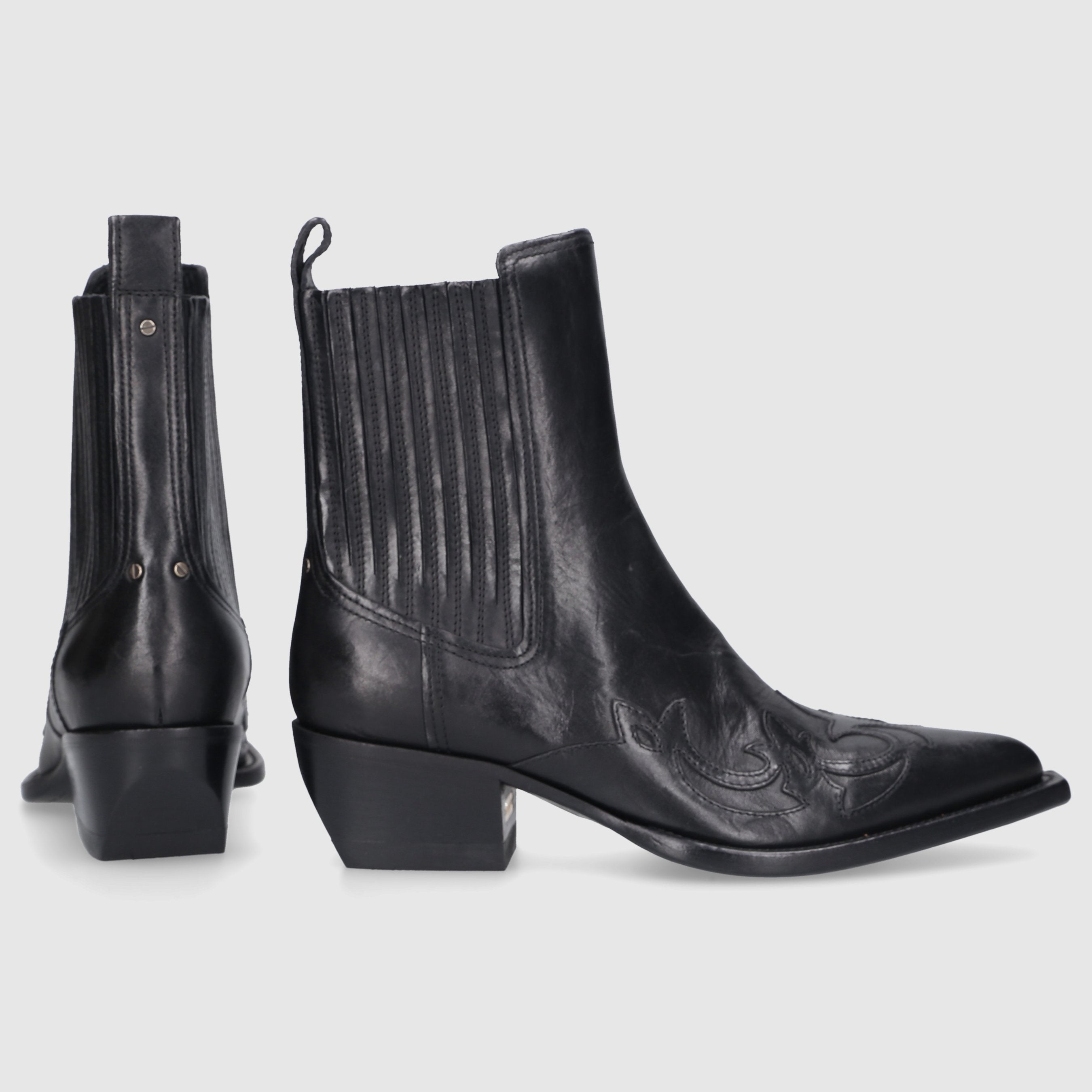 Golden Goose Damen Cowboy-/ Bikerstiefeletten BEATLES Kalbsleder