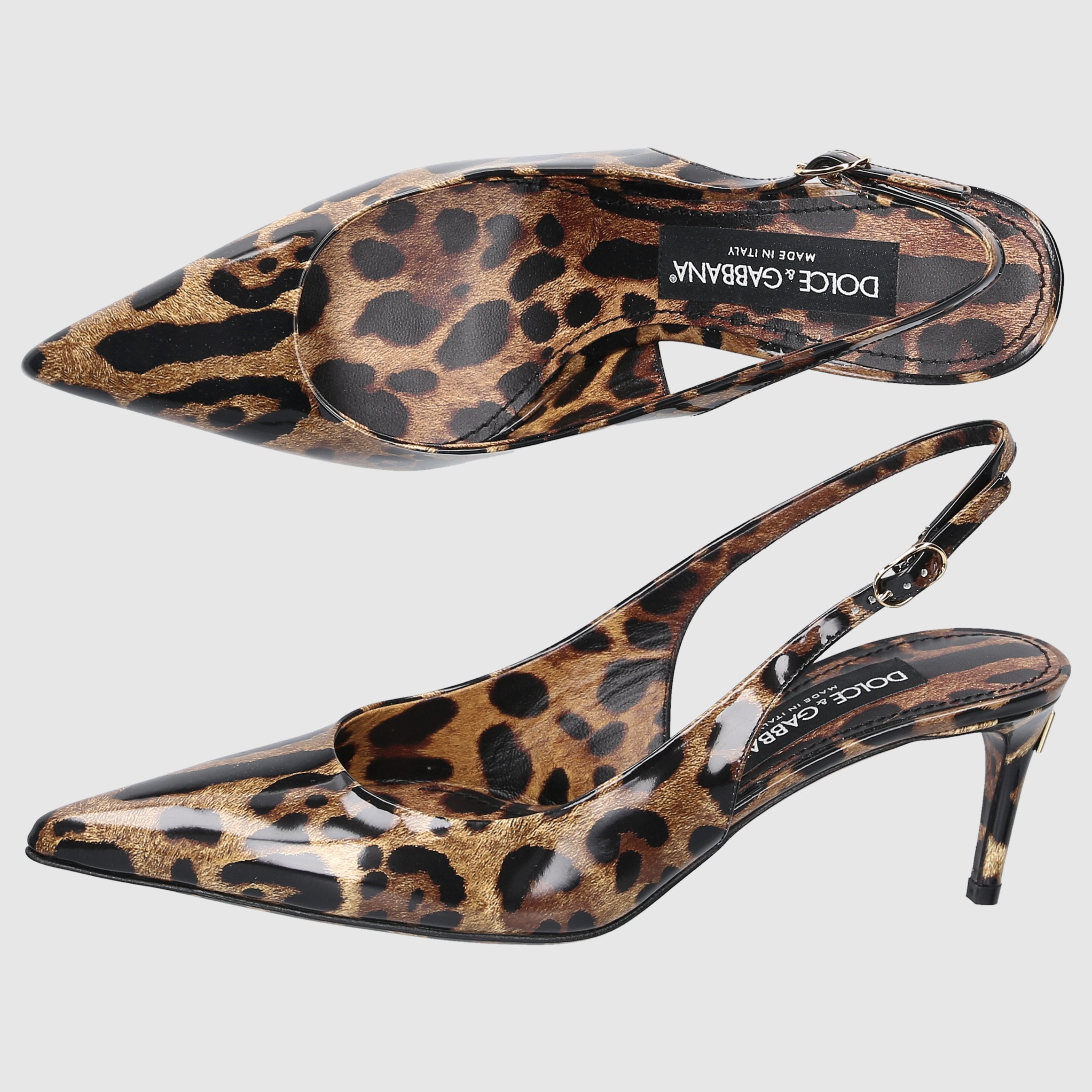 Dolce & Gabbana Damen Slingpumps CG0595 Lackleder