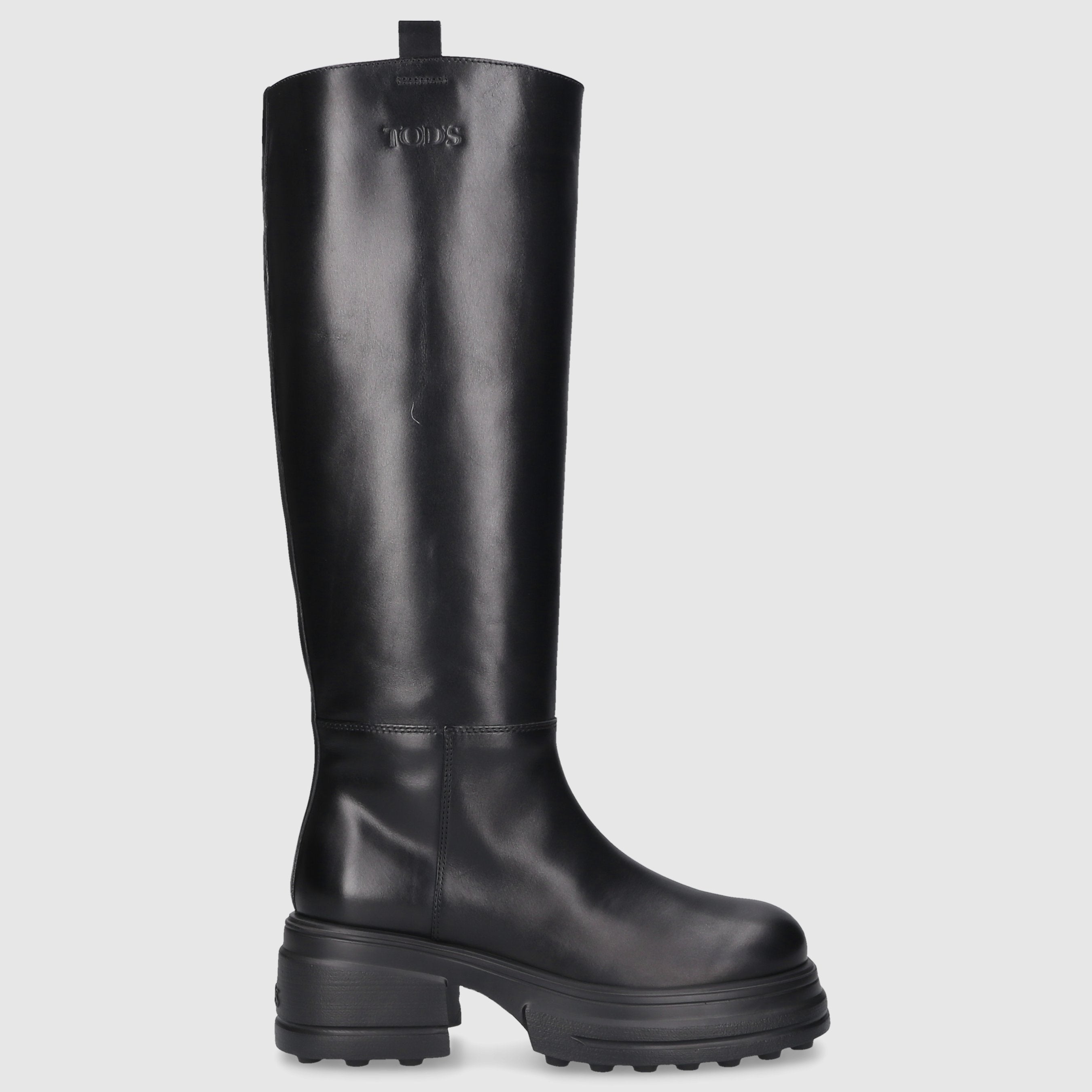 Tod's Damen Stiefel Schwarz 84K Kalbsleder