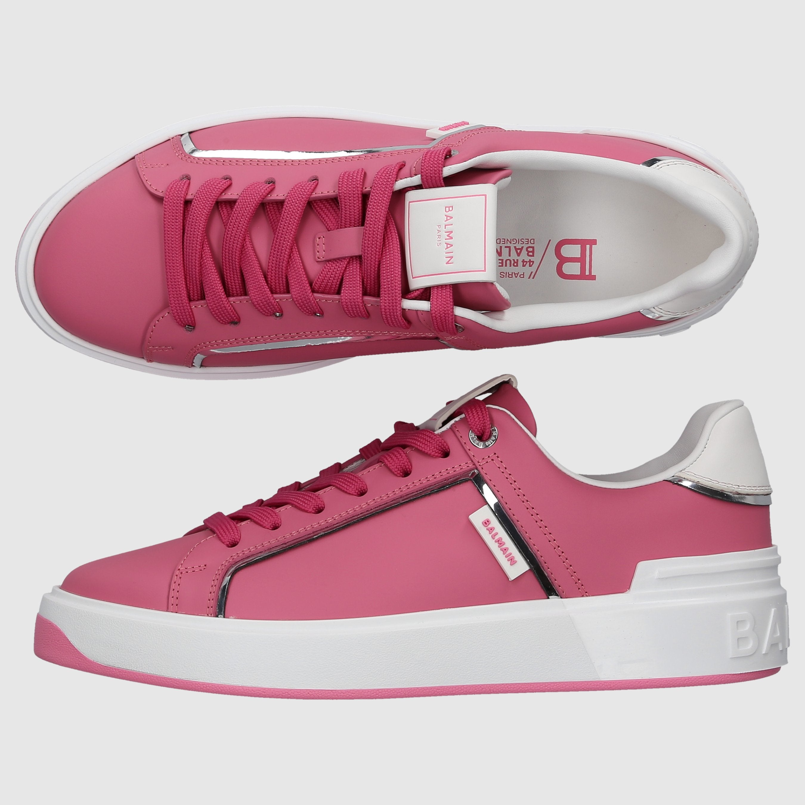 Balmain Damen Sneaker low B-COURT Kalbsleder