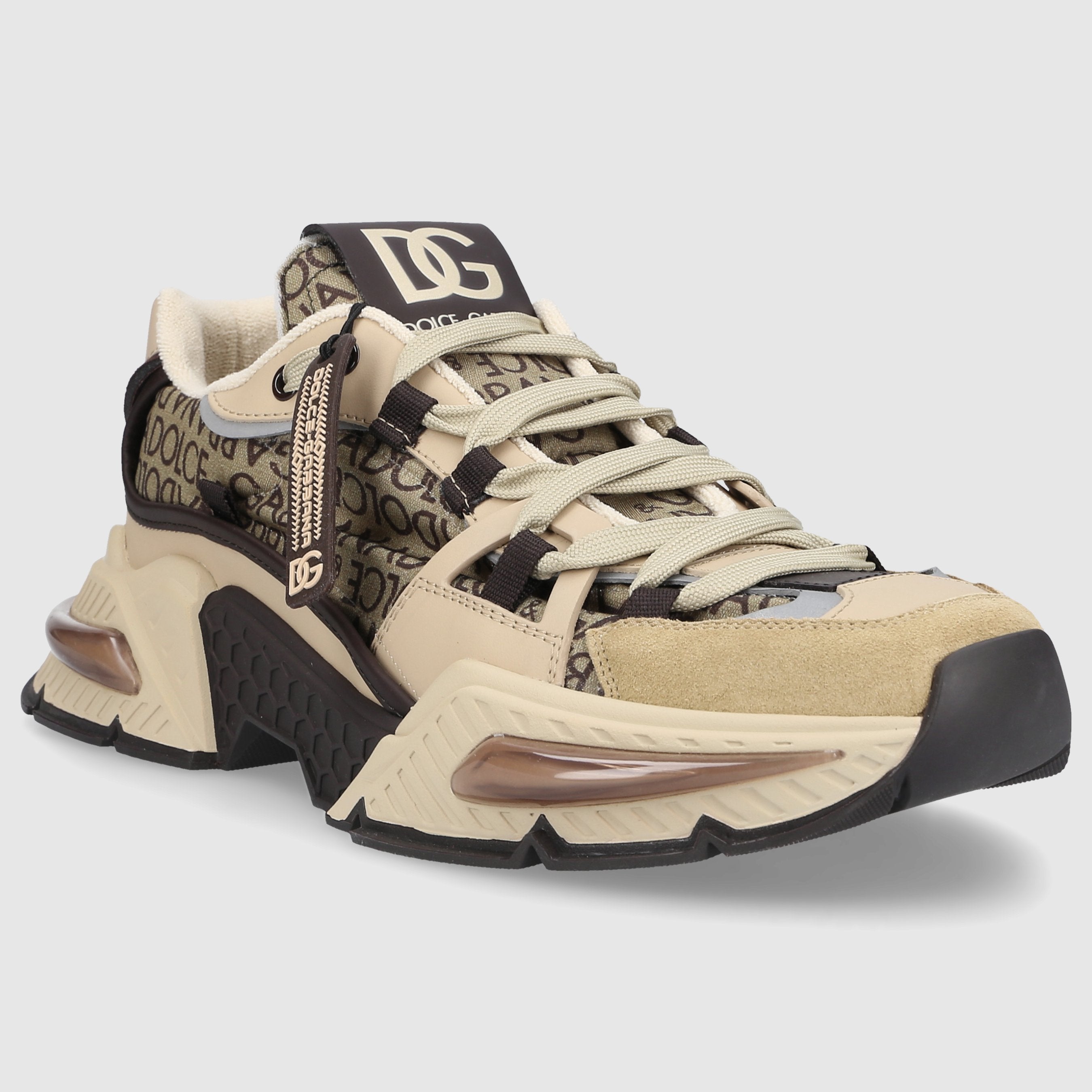 Dolce & Gabbana Herren Sneaker low AIRMASTER Kalbsleder Textil