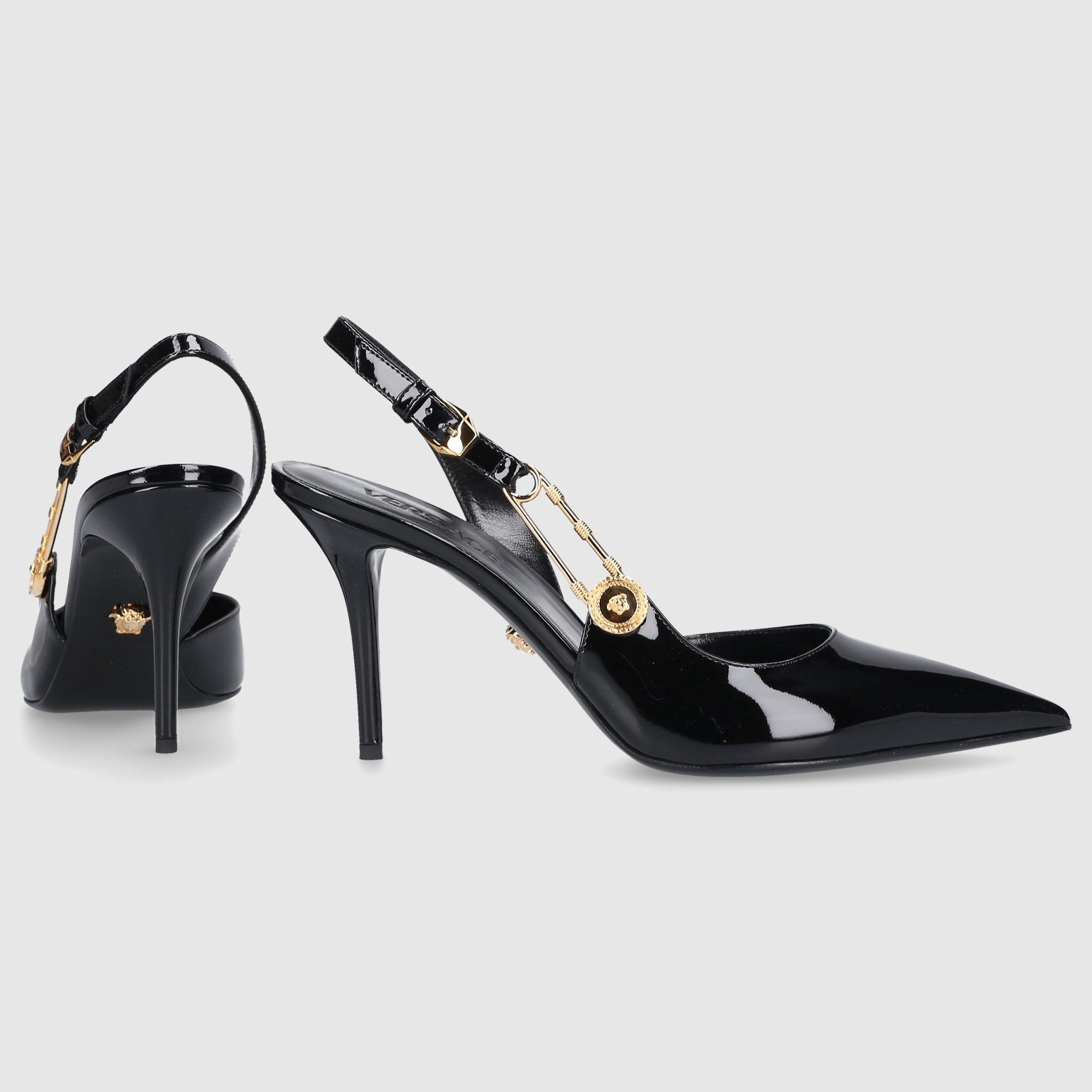 Versace Damen Slingpumps LA MEDUSA Lackleder