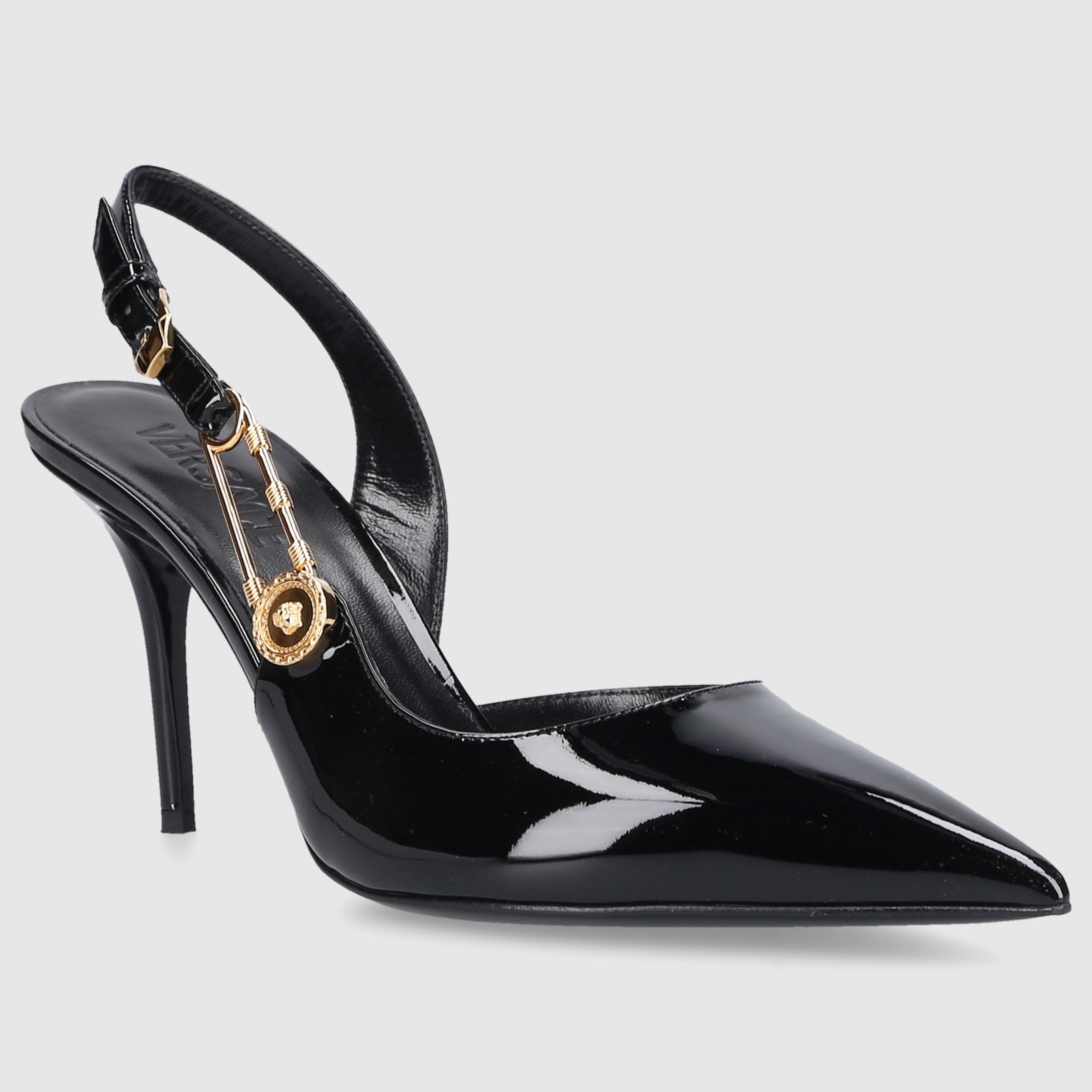Versace Damen Slingpumps LA MEDUSA Lackleder