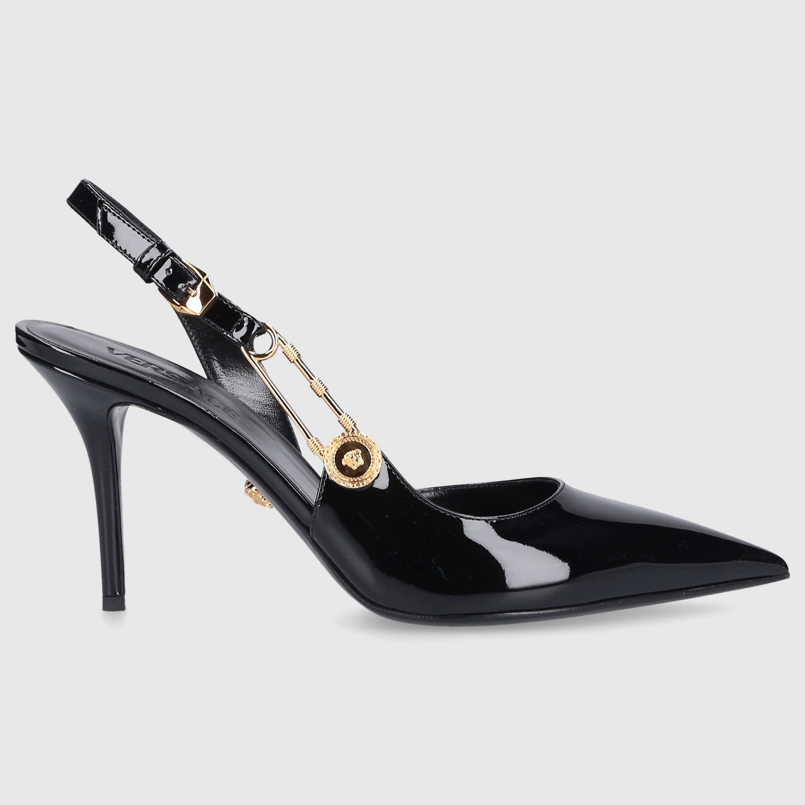 Versace Damen Slingpumps LA MEDUSA Lackleder