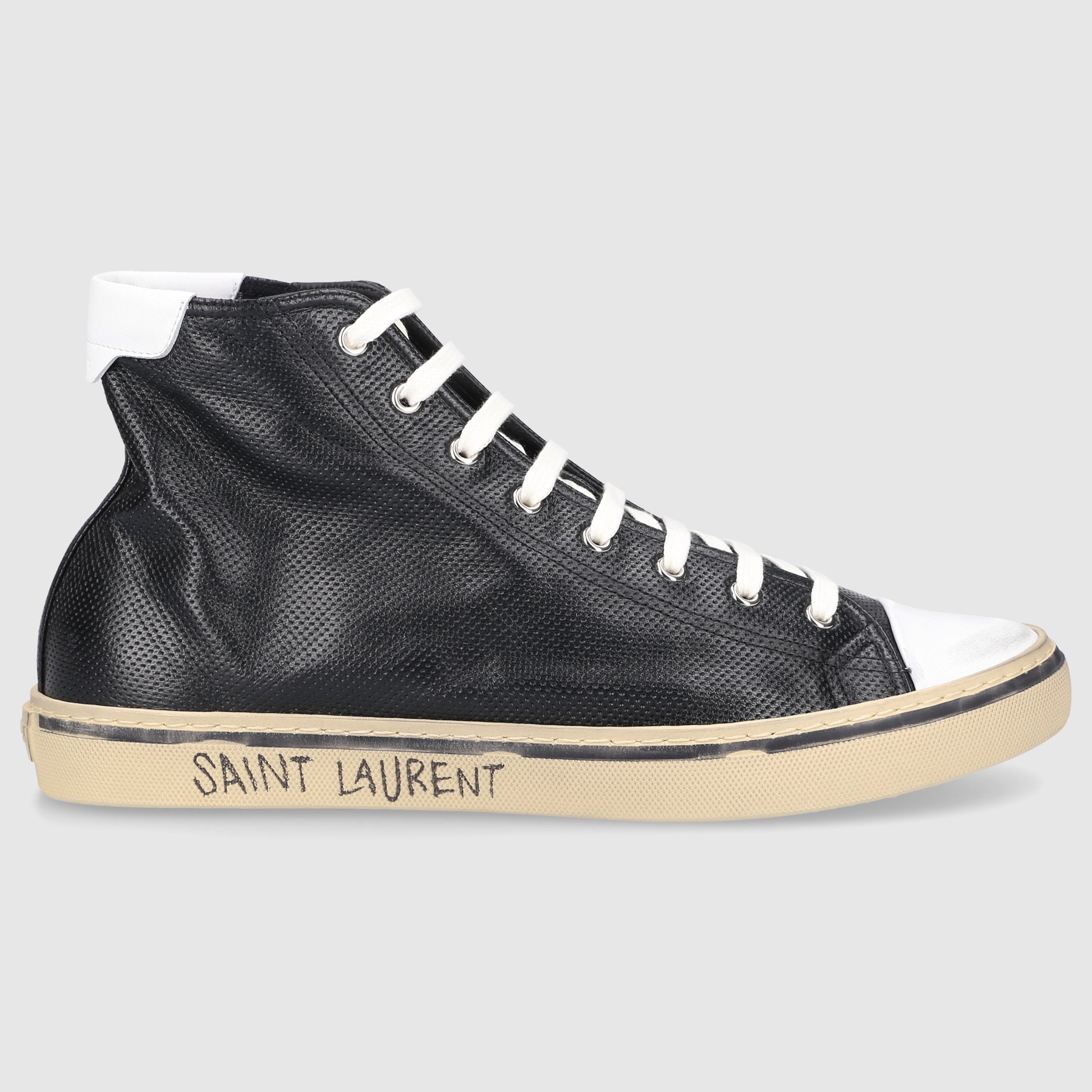 Saint Laurent Herren Sneaker high MALIBU Kalbsleder