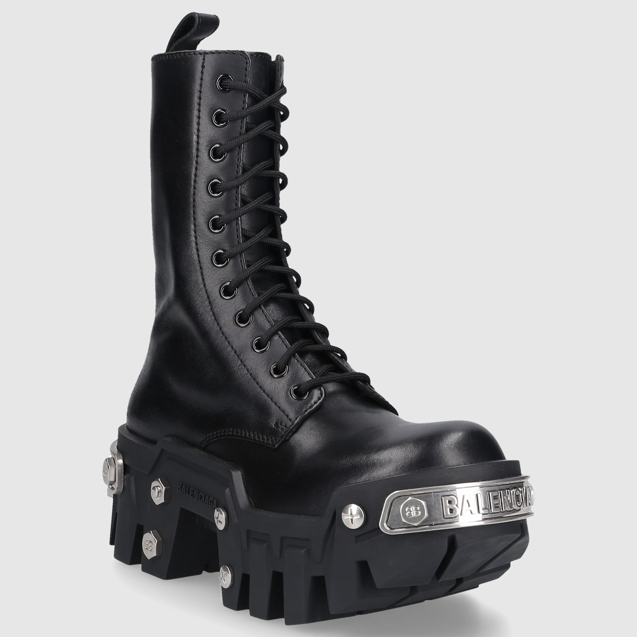Balenciaga Damen Schnürstiefeletten BULLDOZER Kalbsleder