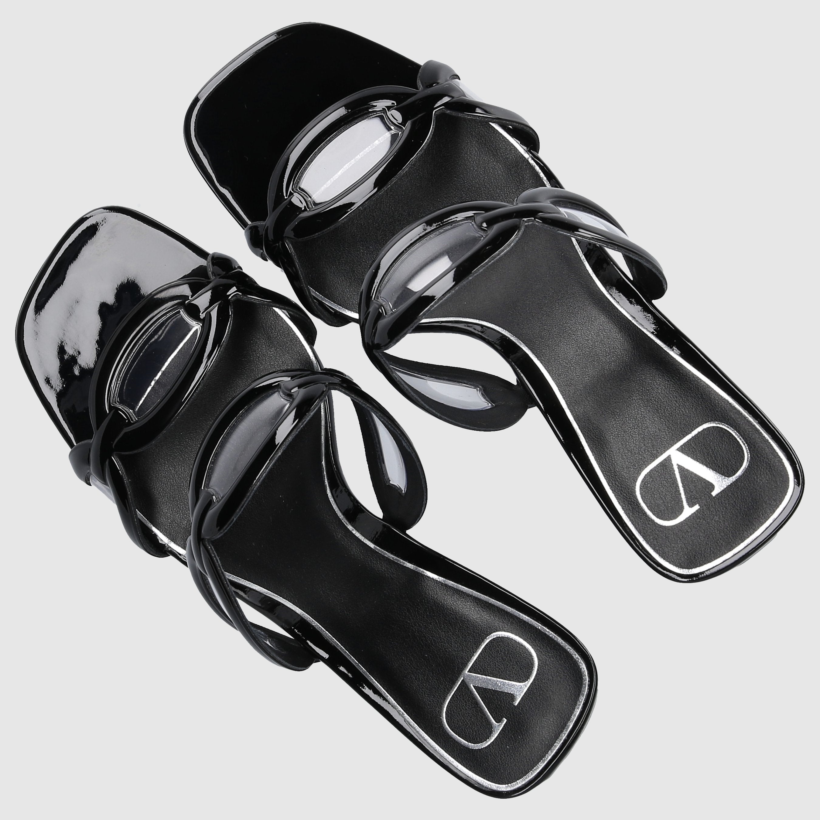 Valentino Garavani Damen Sandalen CHAIN 1967 Kalbsleder
