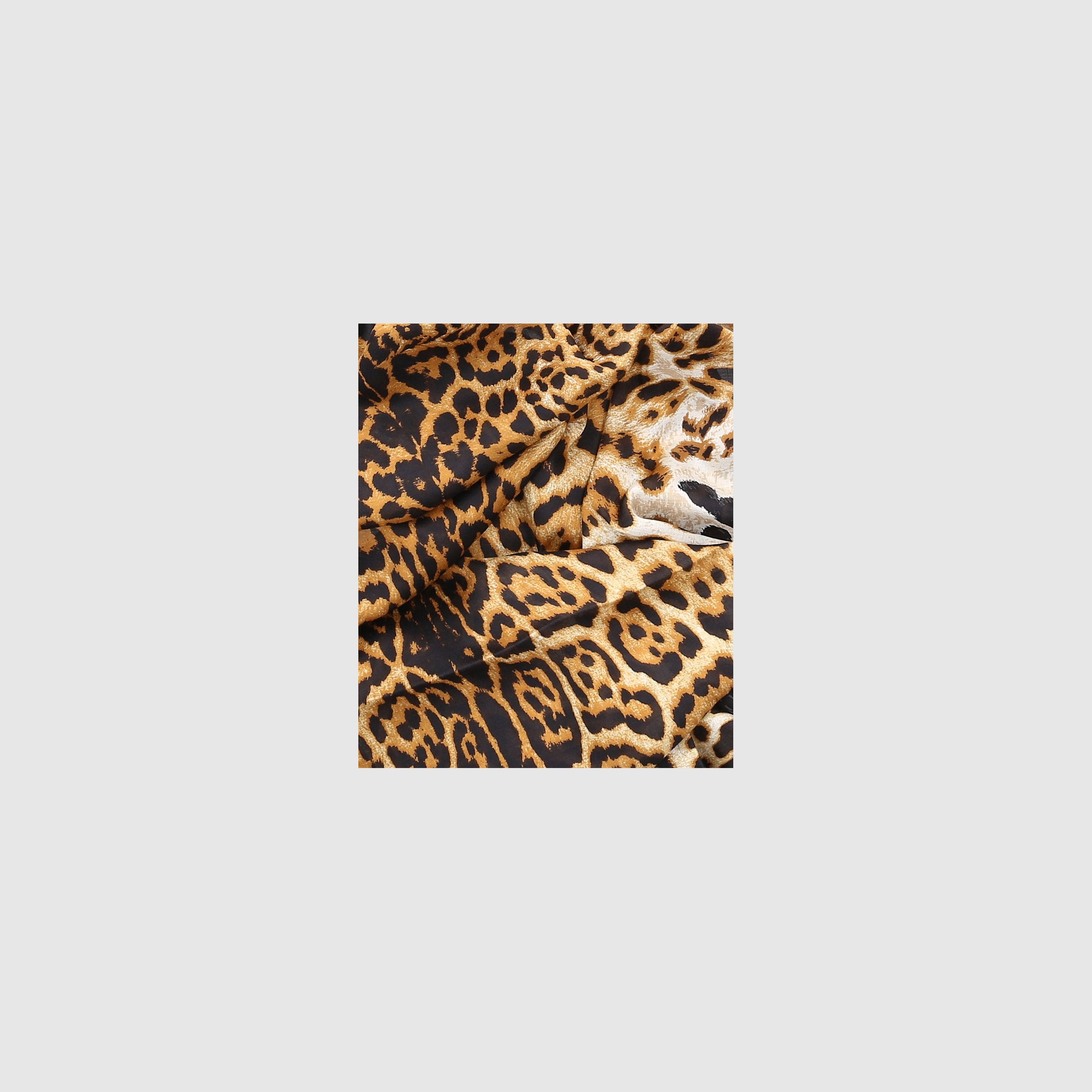 Saint Laurent Damen Schal ETAMINE SOIE LEO Seide