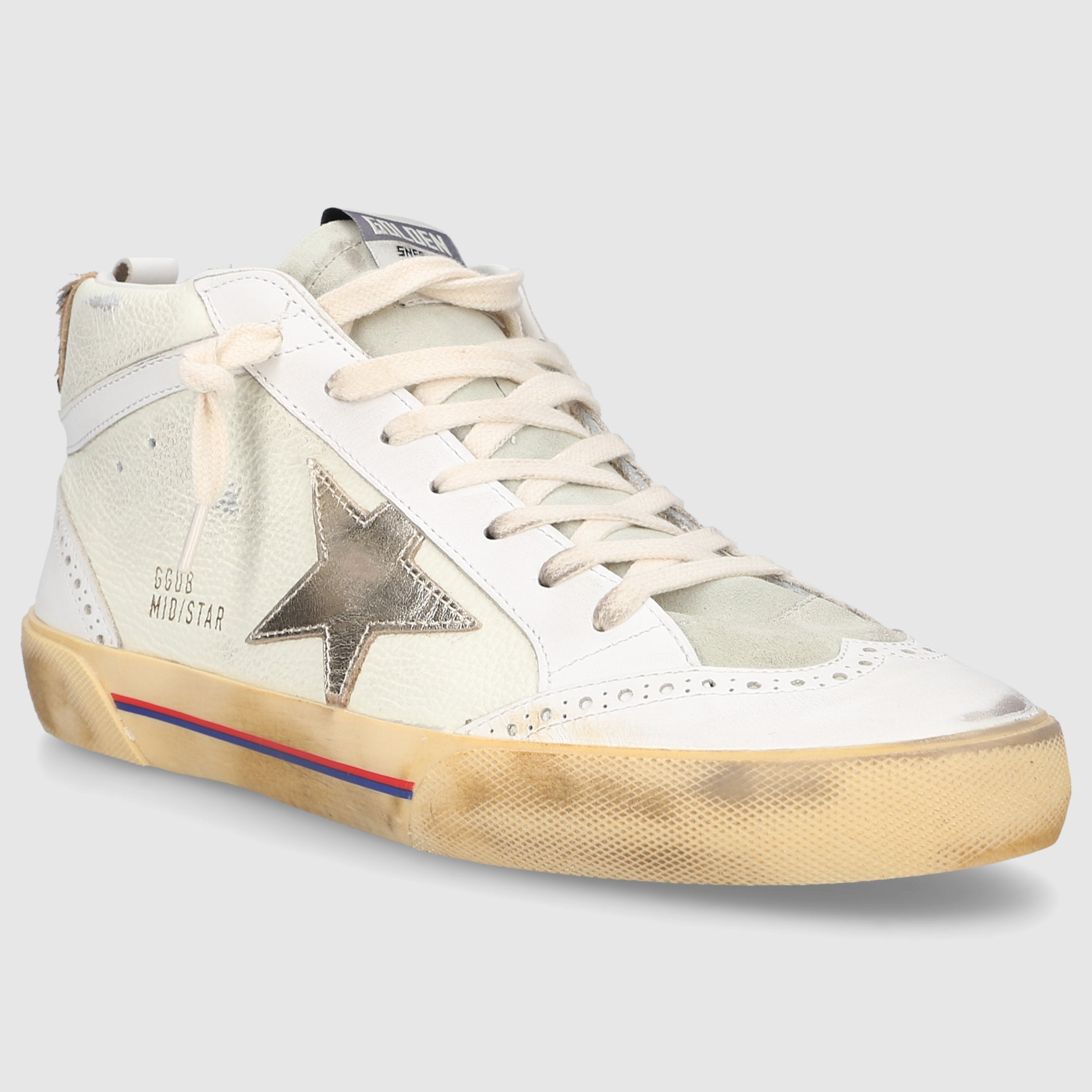 Golden Goose Herren Sneaker high Mid Star Classic Kalbsleder Veloursleder