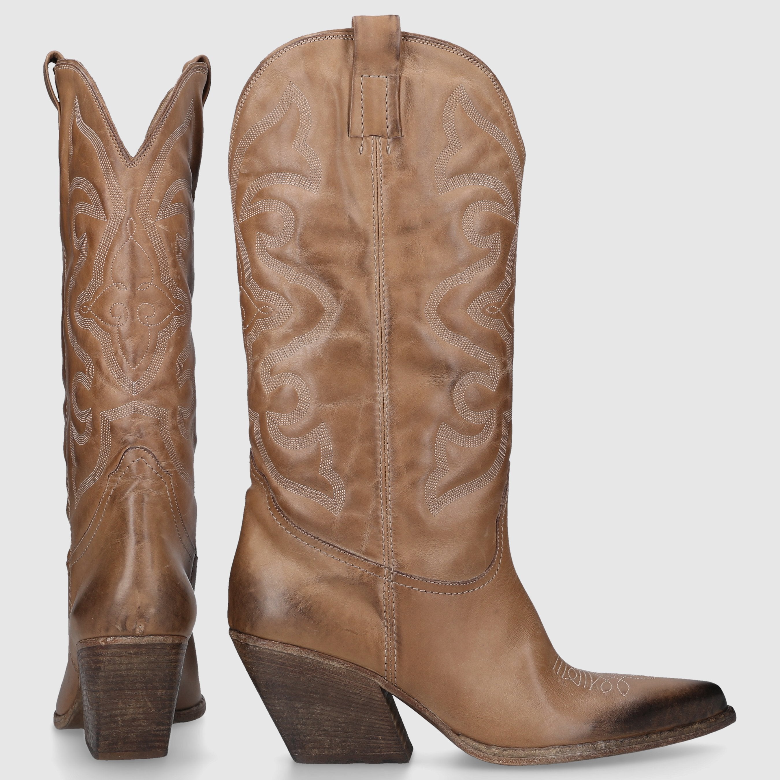 Strategia Damen Cowboystiefel E200015 Kalbsleder