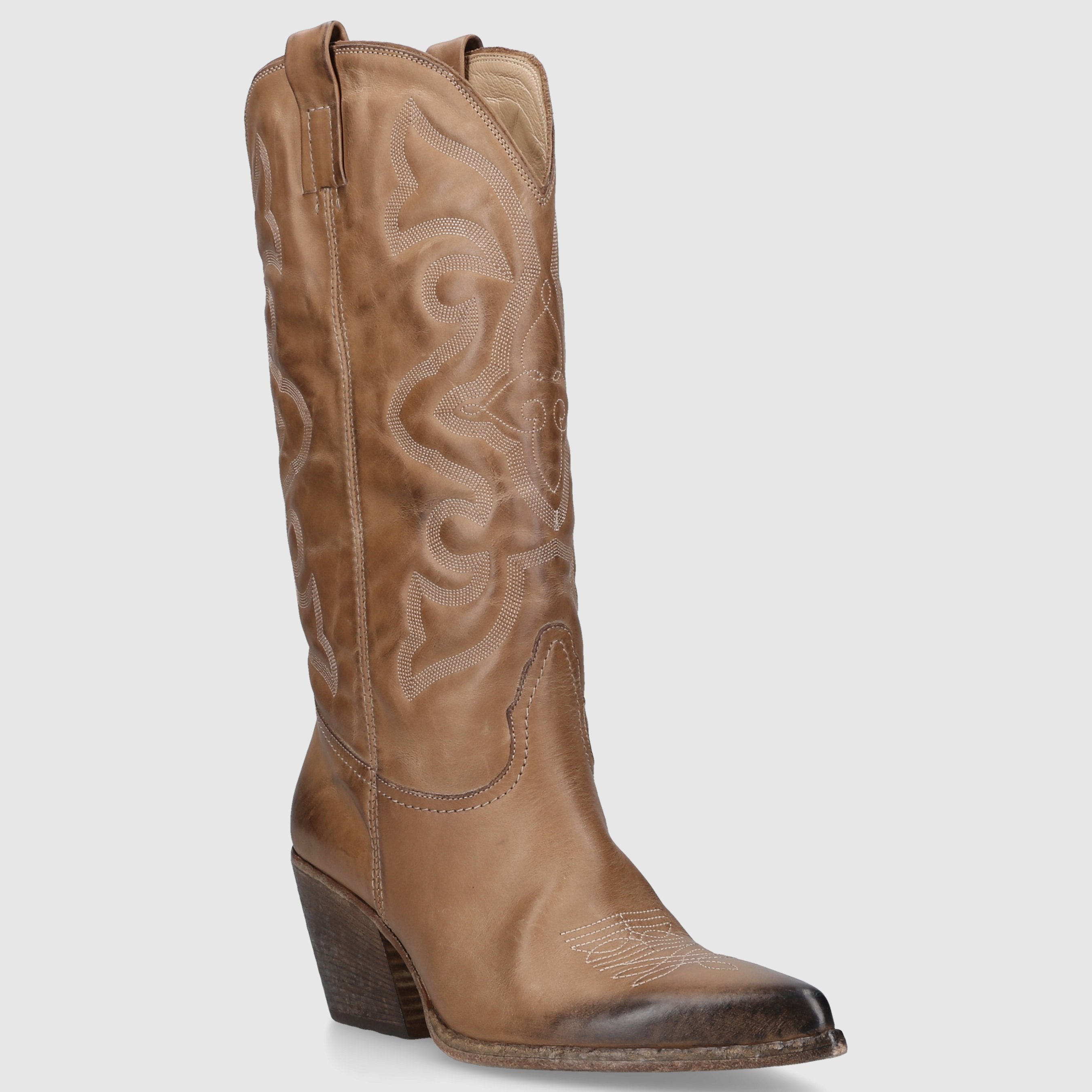 Strategia Damen Cowboystiefel E200015 Kalbsleder