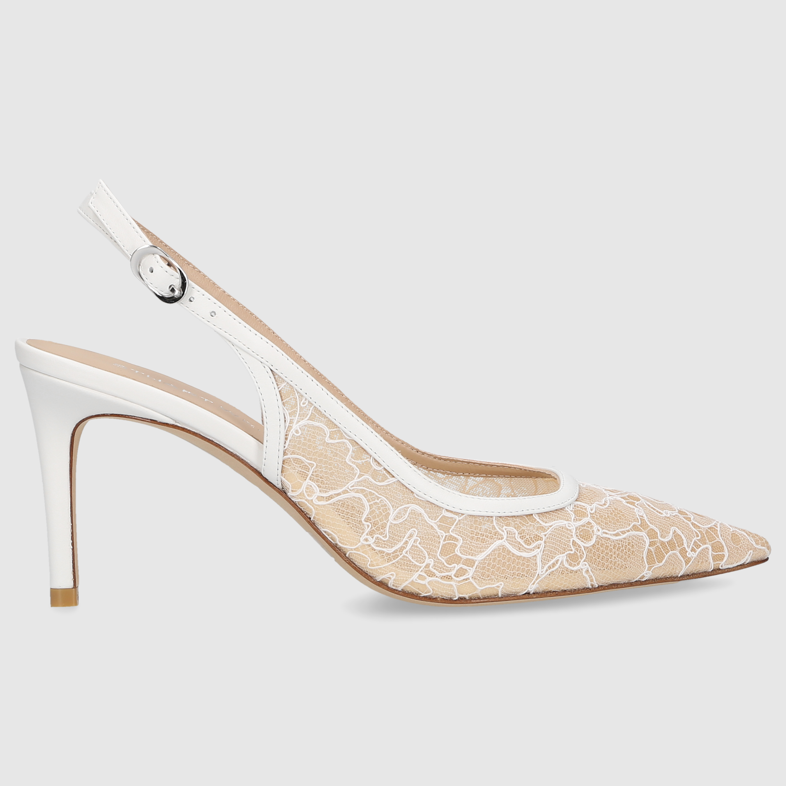 Stuart Weitzman Damen Pumps STUART POWER SLGBK 7 Blanco/Beige/Blanco