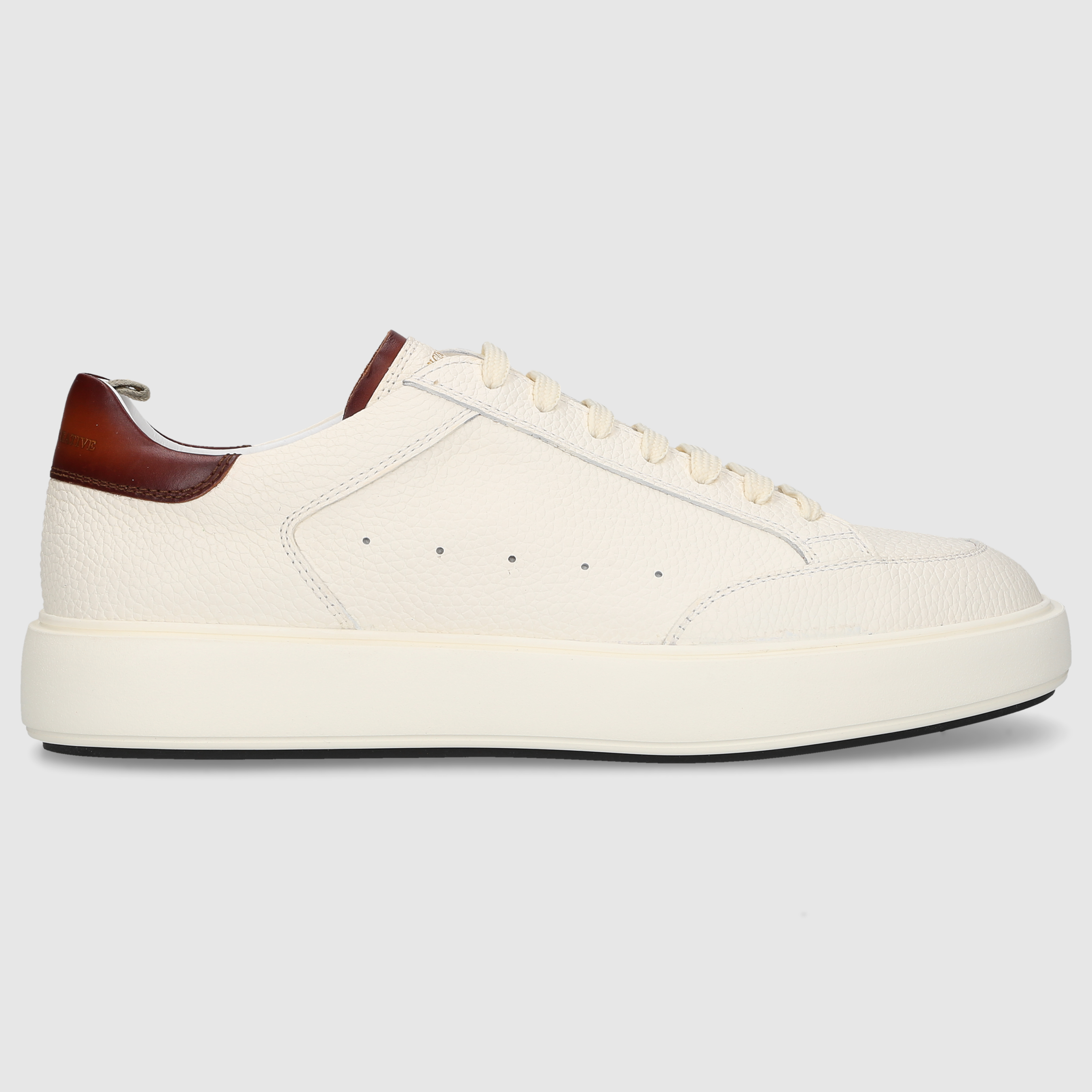 Officine Creative Herren Sneaker SEQUEL/001 Bianco/ Dk Tan
