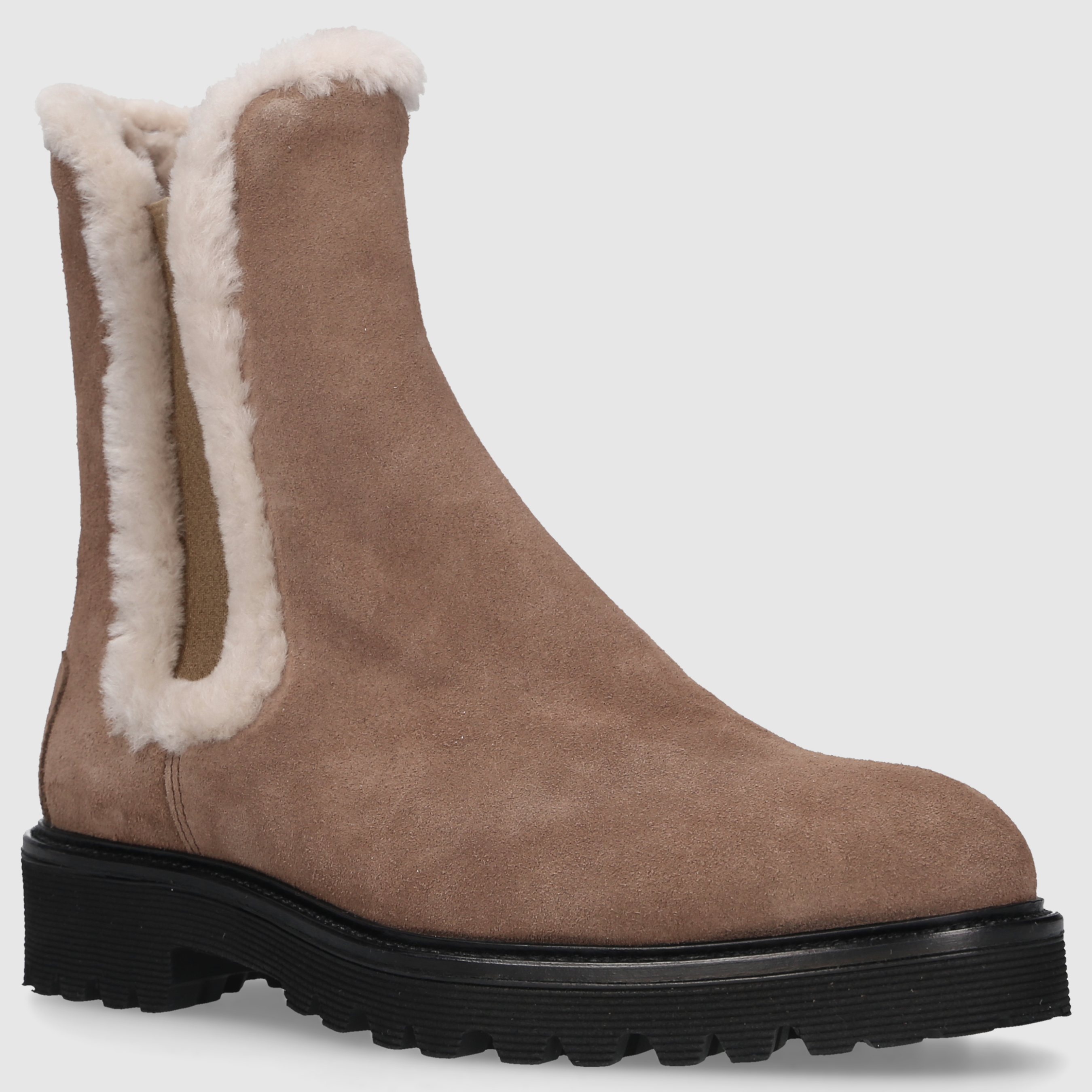 EN AVANT Damen Stiefeletten VALENCIA Veloursleder braun-kombi